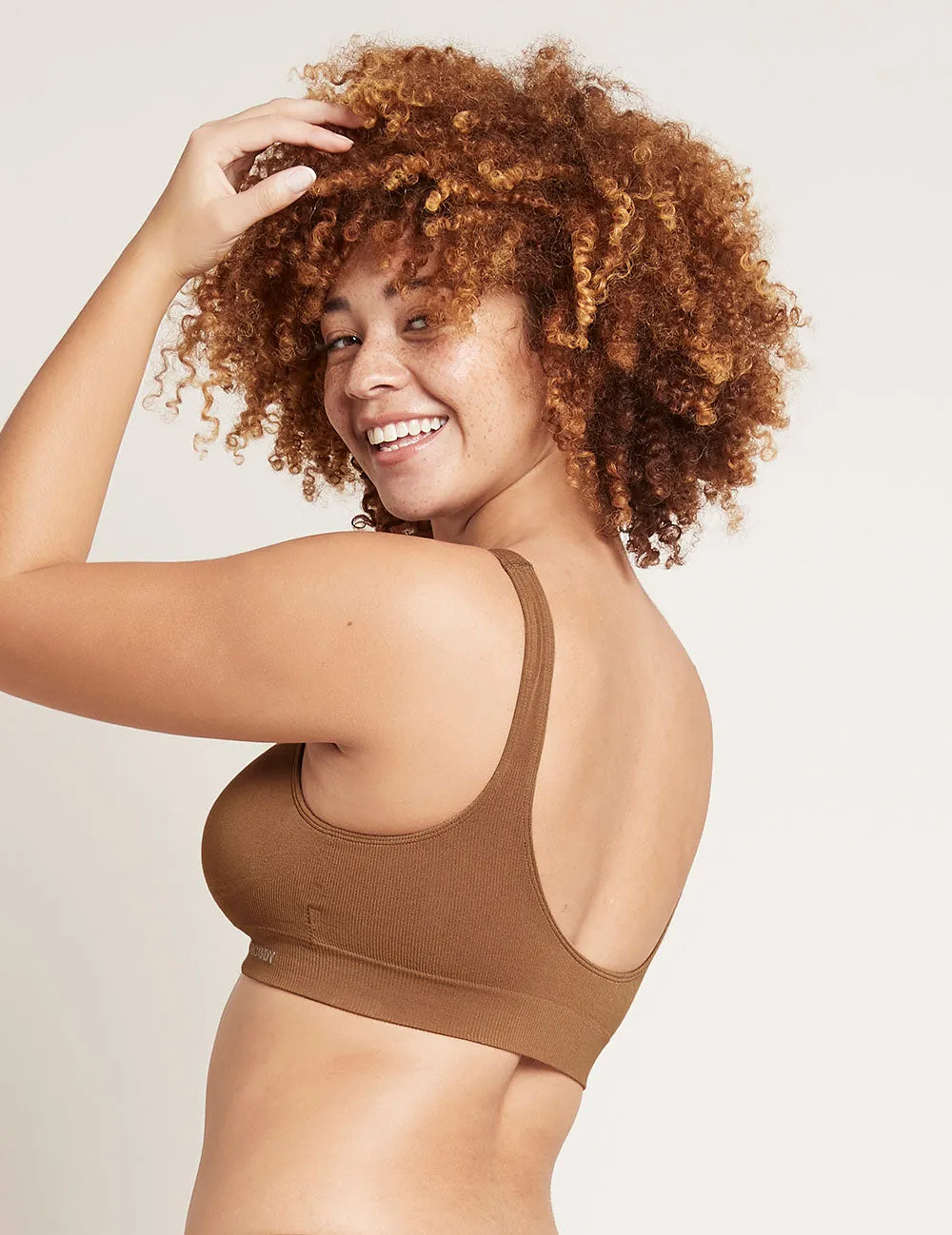 Seamfree Padded Crop Bra - Maple,Women Wear