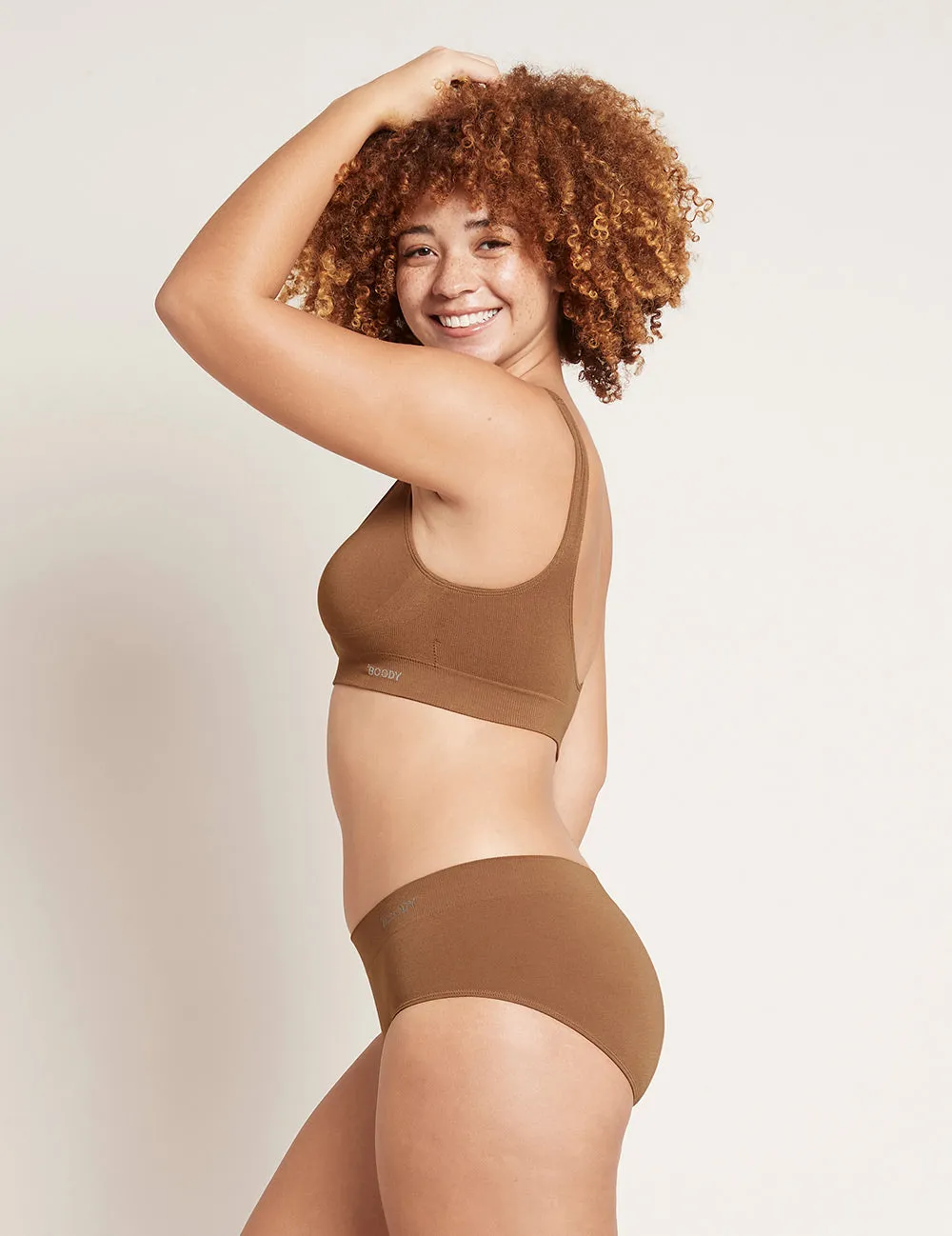 Seamfree Padded Crop Bra - Maple,Women Wear