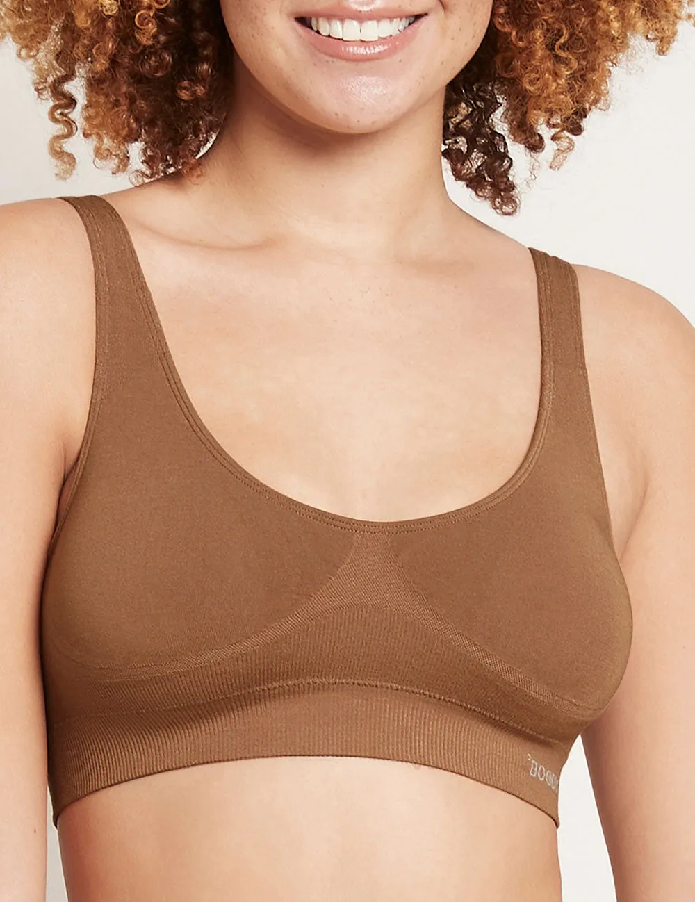 Seamfree Padded Crop Bra - Maple,Women Wear