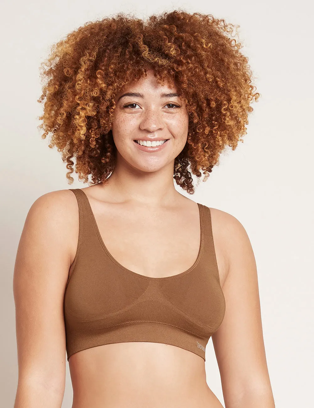Seamfree Padded Crop Bra - Maple,Women Wear