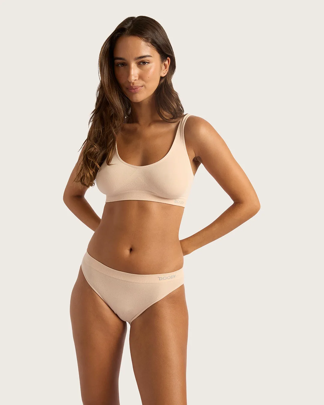 Seamfree Padded Crop Bra - Shell,Women Wear