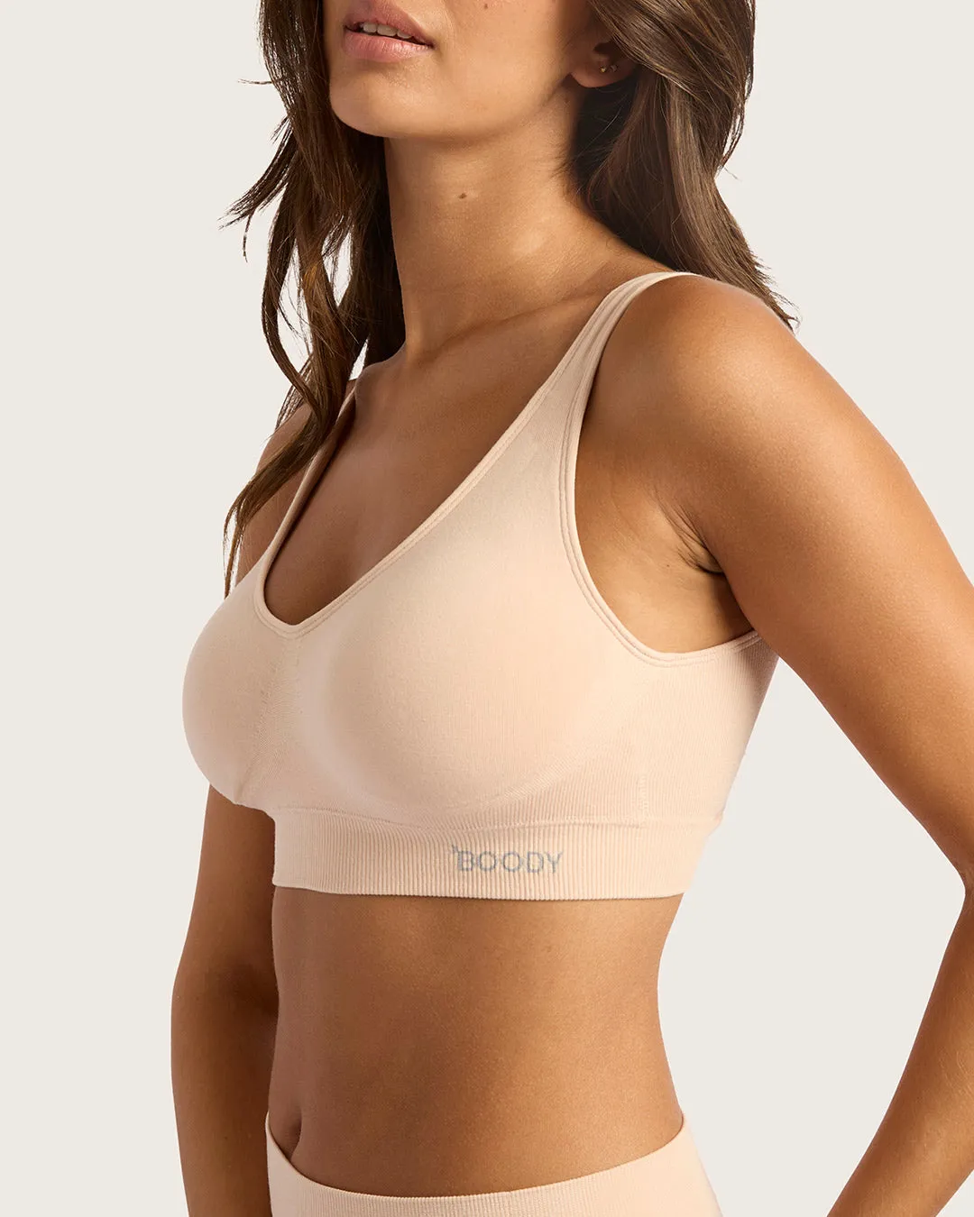 Seamfree Padded Crop Bra - Shell,Women Wear