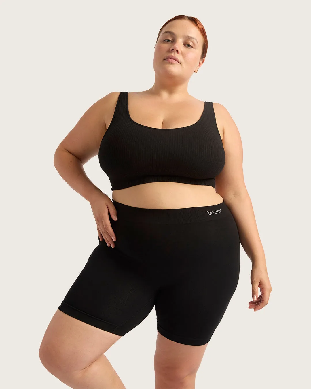 Seamfree Undershorts 6" - Black,Women Wear