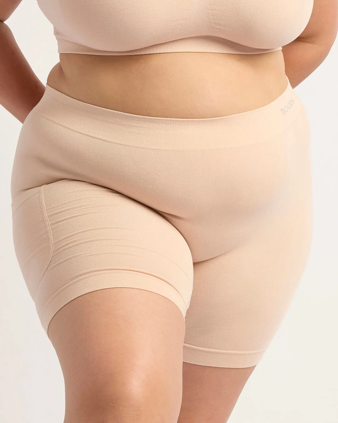 Seamfree Undershorts with Pocket 6" - Shell,Women Wear