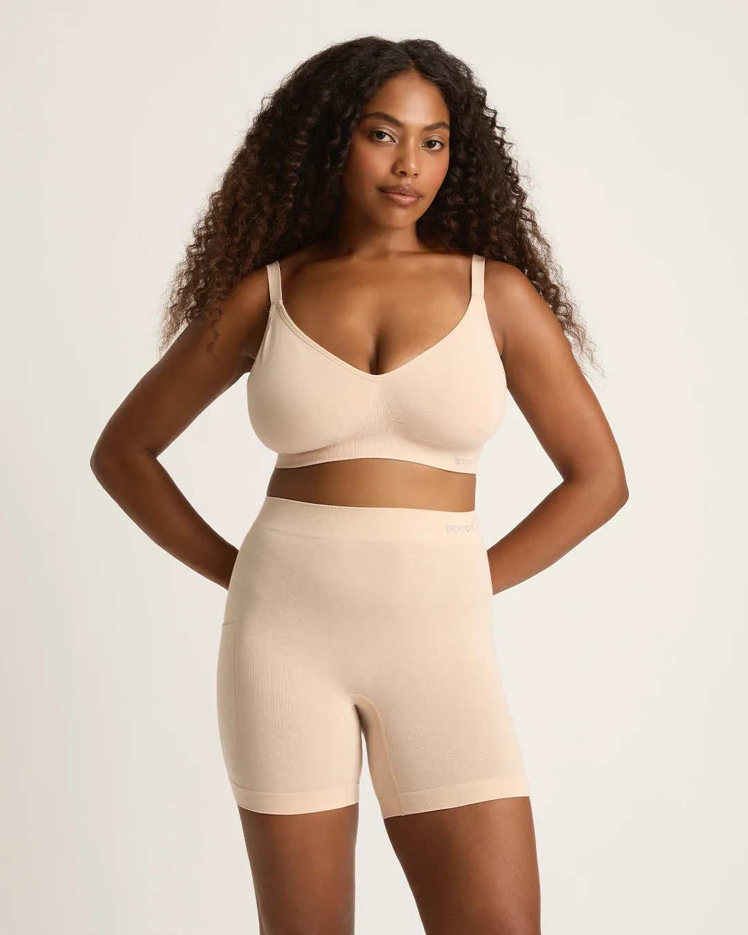 Seamfree Undershorts with Pocket 6" - Shell,Women Wear