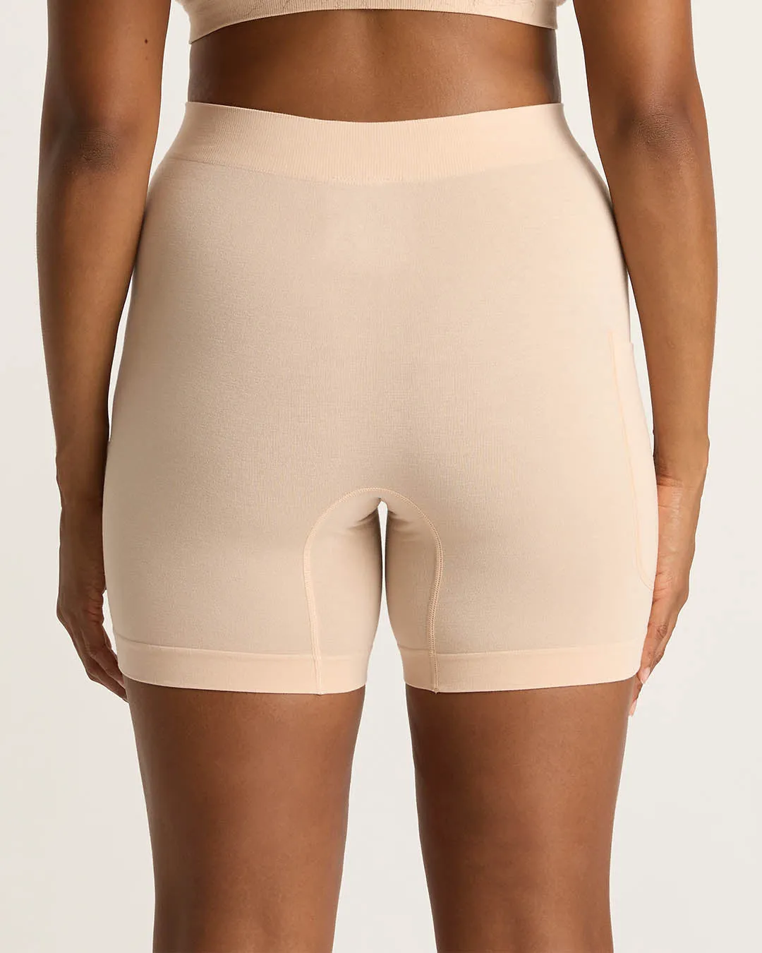 Seamfree Undershorts with Pocket 6" - Shell,Women Wear