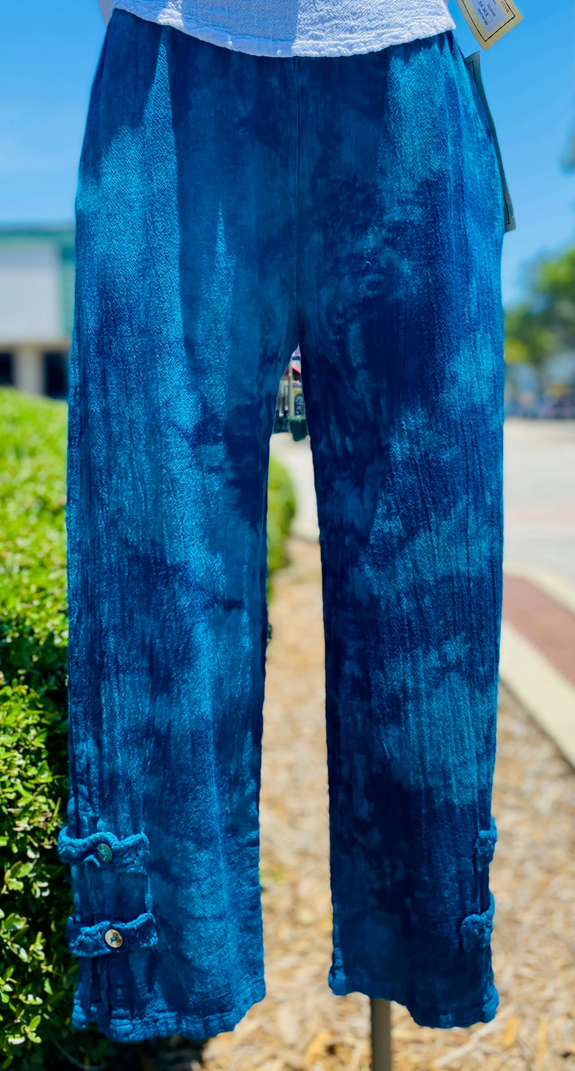 Serena Pant 100% Cotton Gauze Floods with POCKETS!,Women Wear