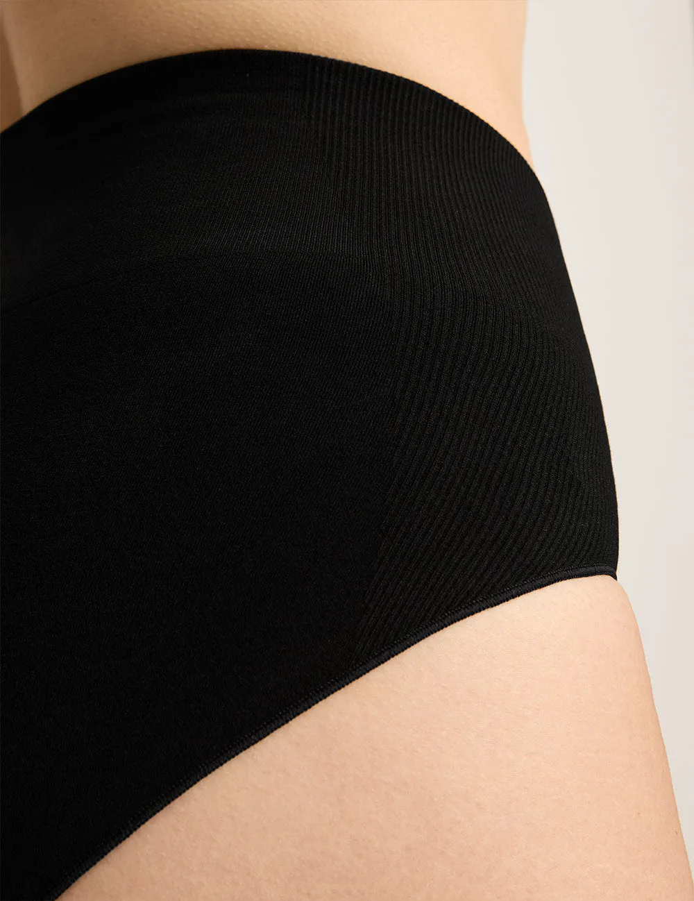 Shaper High Cut Full Briefs - Black,Women Wear