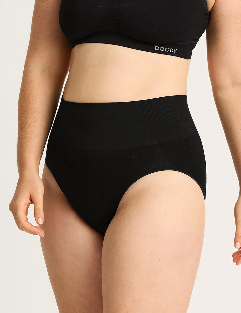 Shaper High Cut Full Briefs - Black,Women Wear