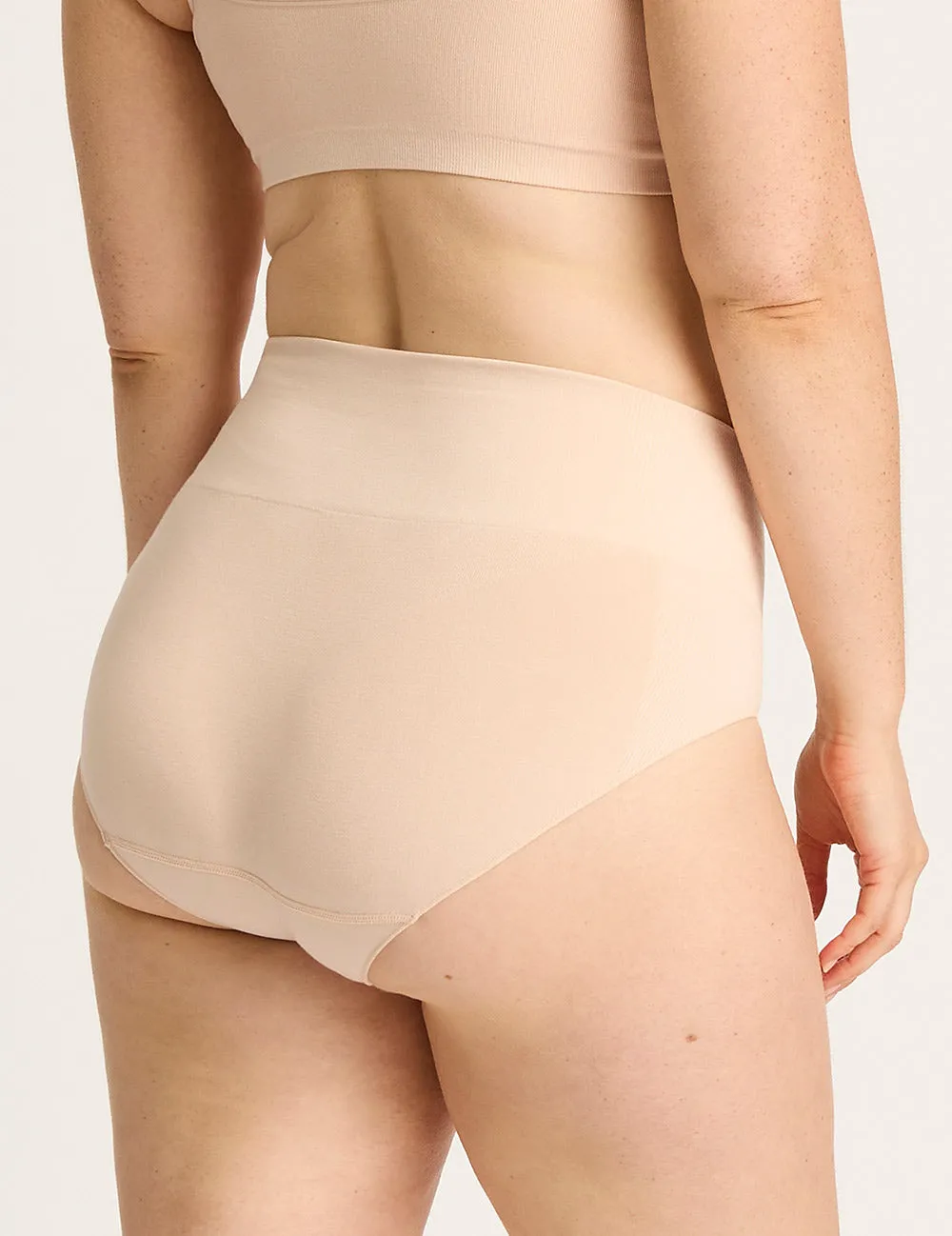 Shaper High Cut Full Briefs - Shell,Women Wear
