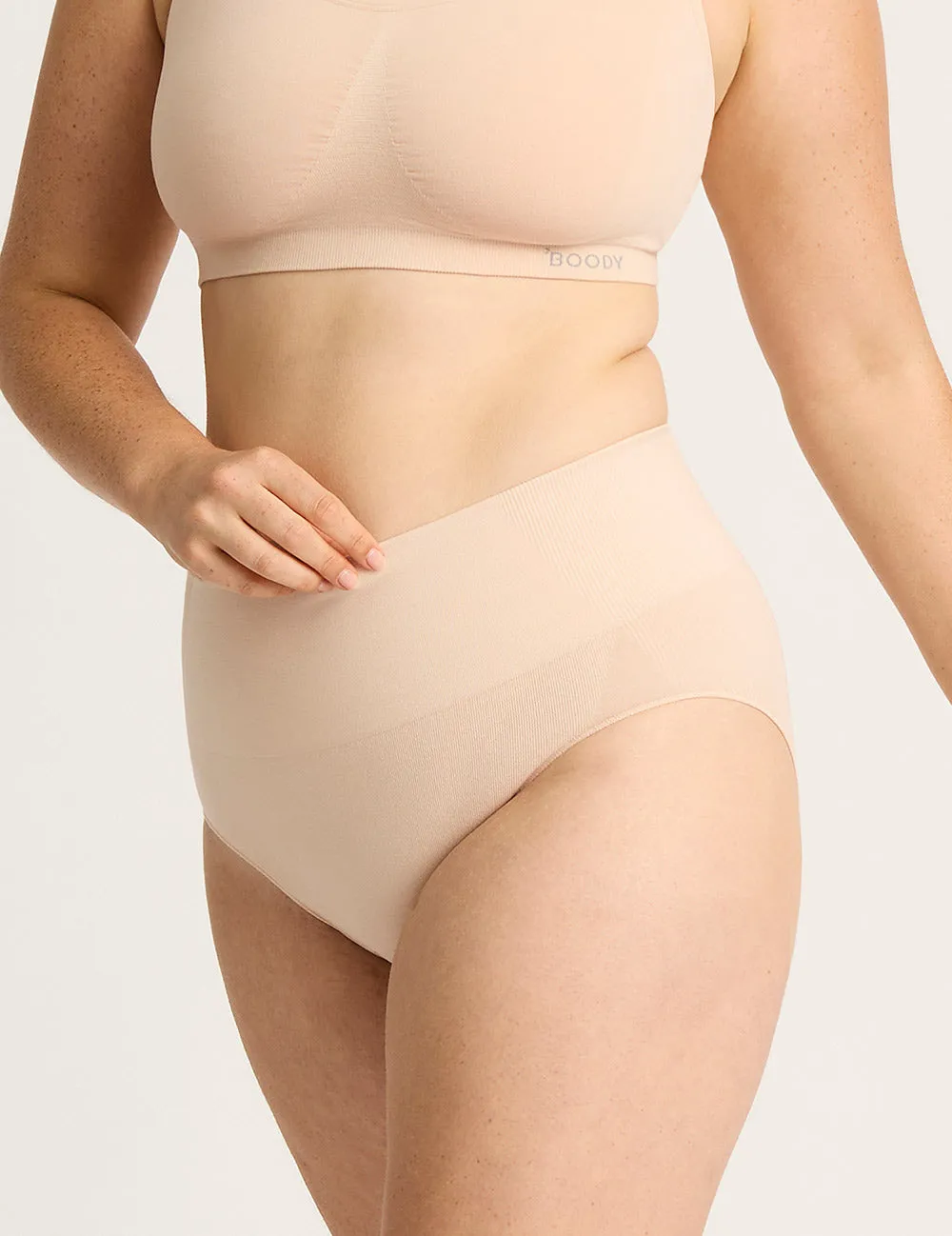 Shaper High Cut Full Briefs - Shell,Women Wear