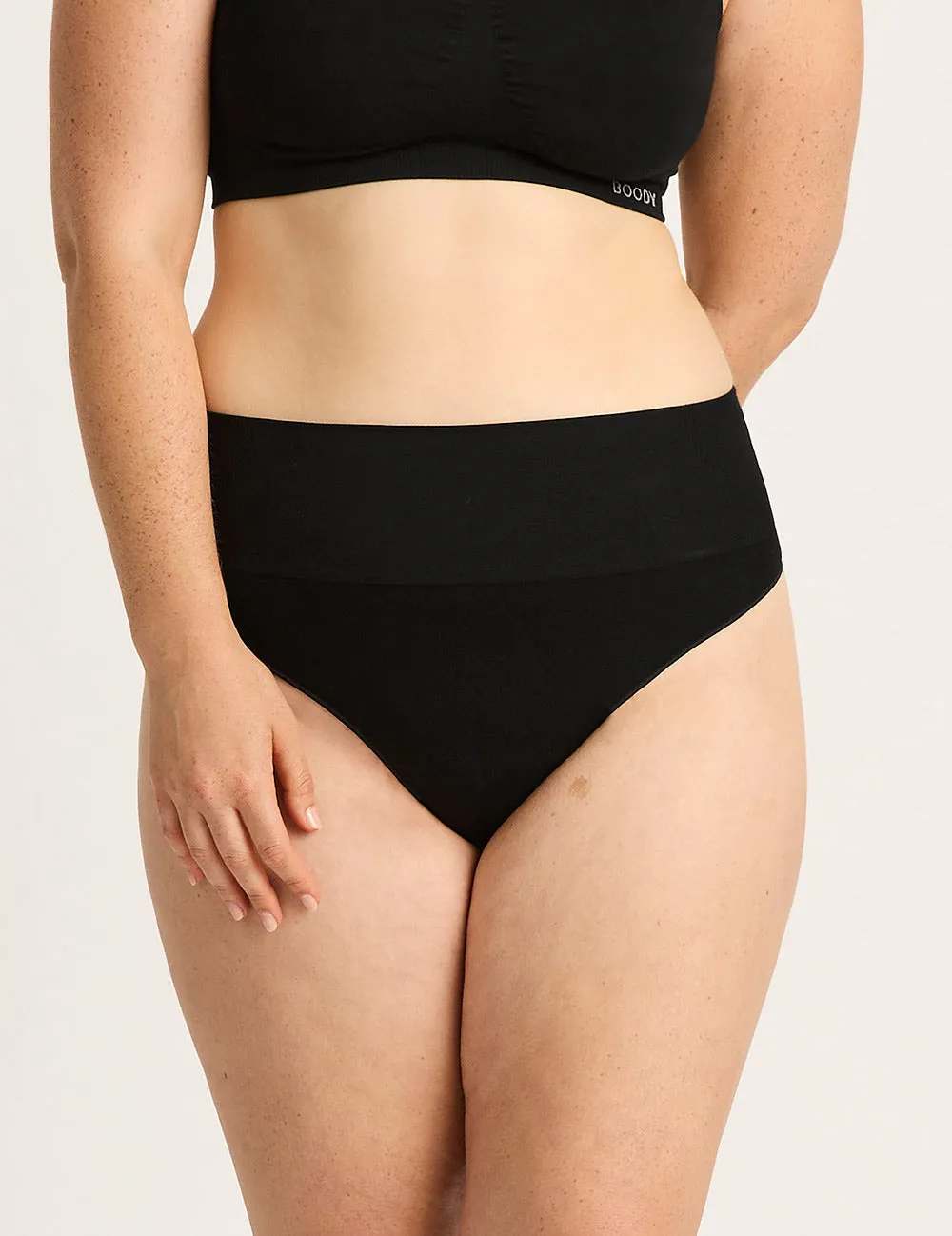 Shaper High Waist G-String - Black,Women Wear