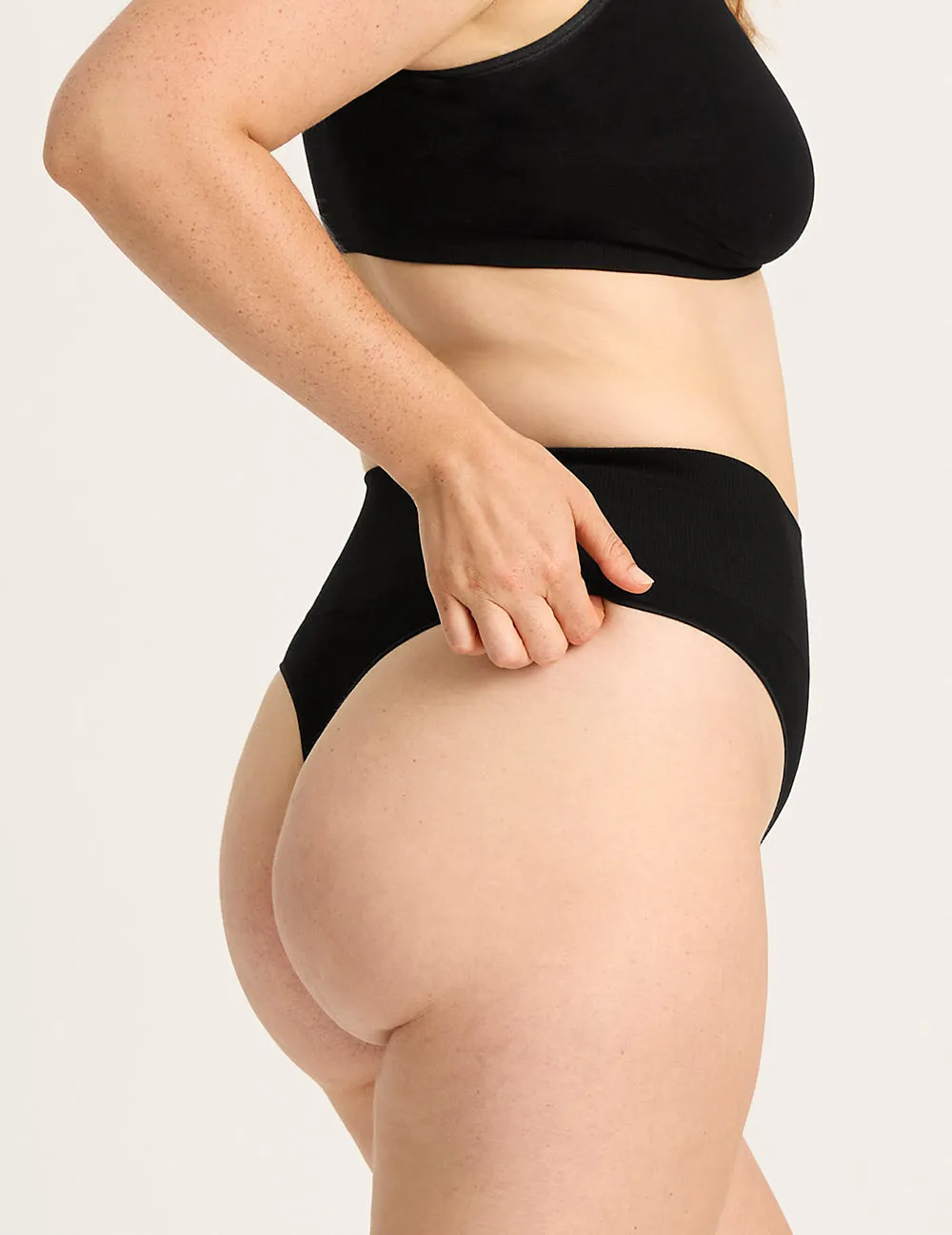 Shaper High Waist G-String - Black,Women Wear