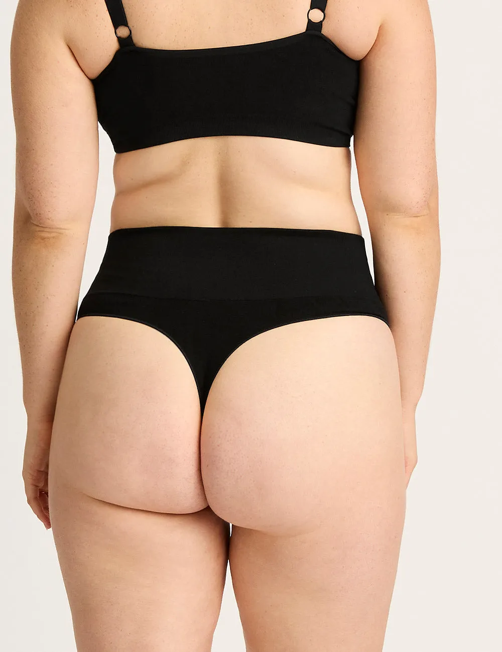 Shaper High Waist G-String - Black,Women Wear