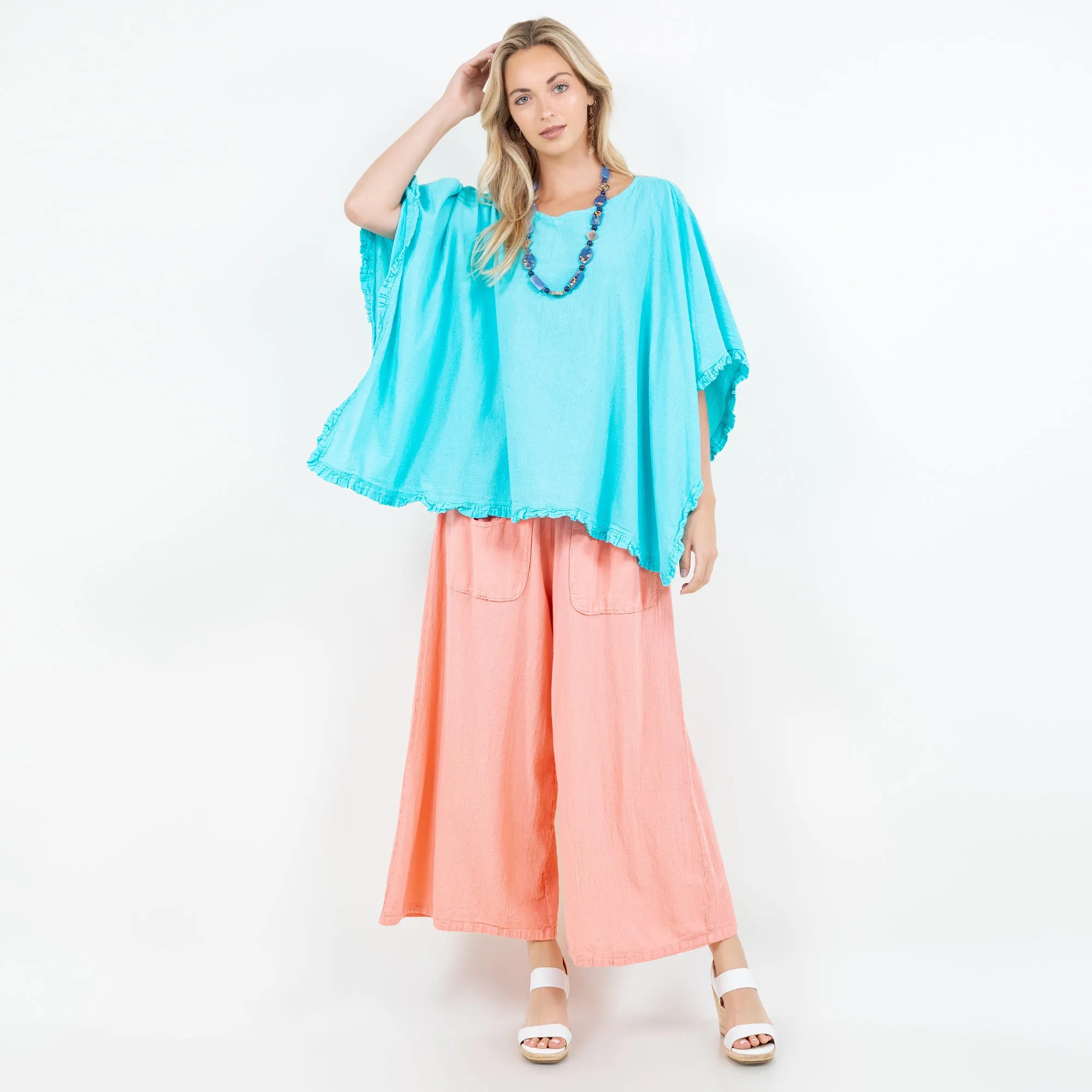 Sharon Top - 100% Cotton Gauze,Women Wear