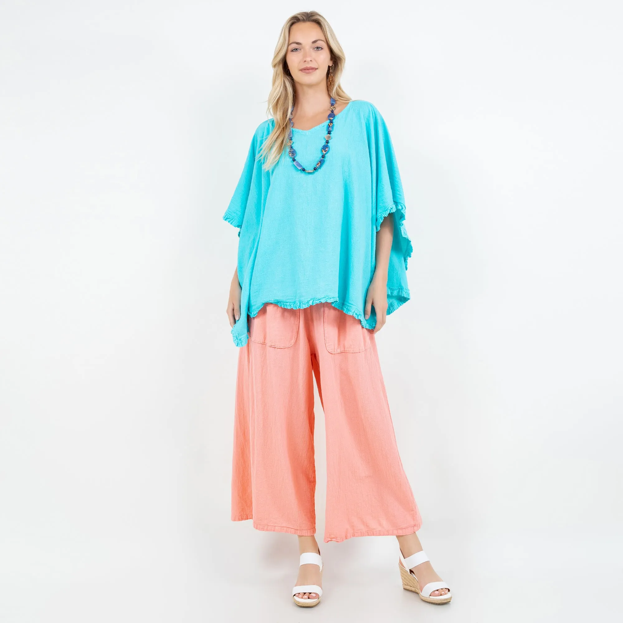 Sharon Top - 100% Cotton Gauze,Women Wear
