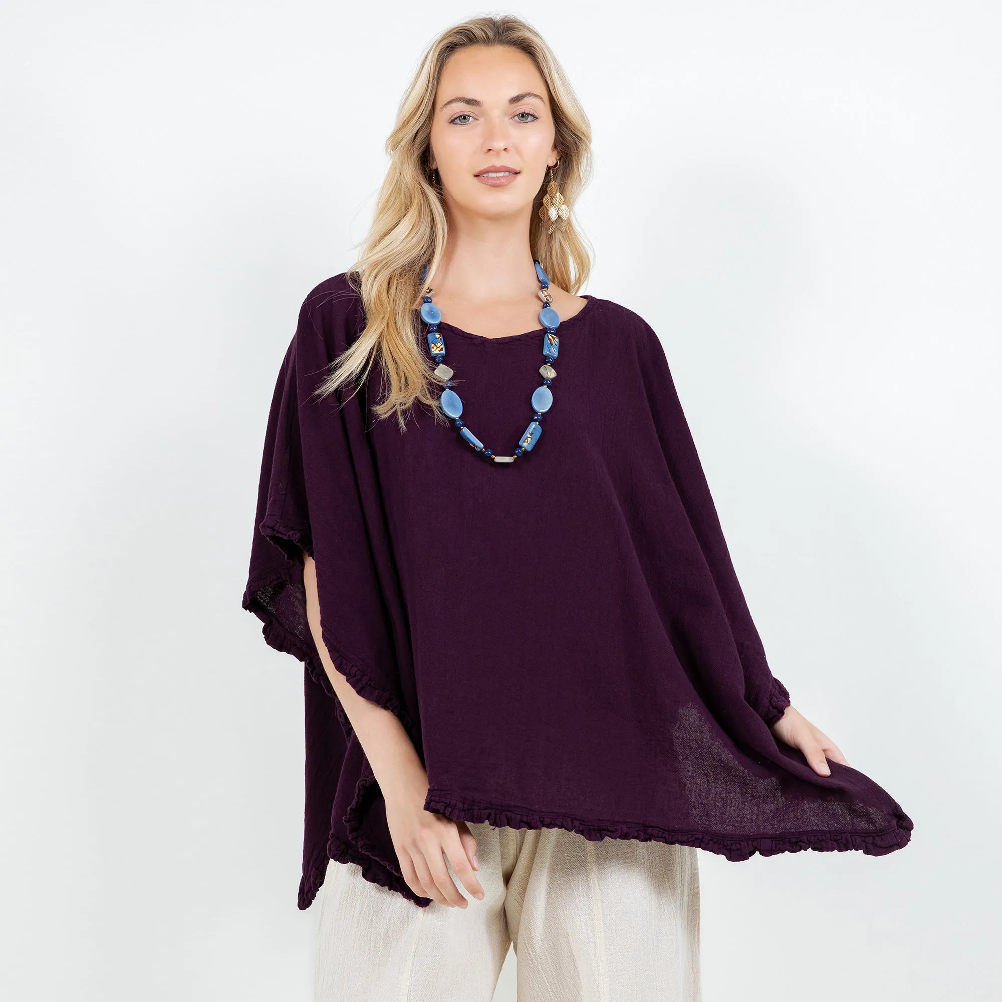 Sharon Top - 100% Cotton Gauze,Women Wear