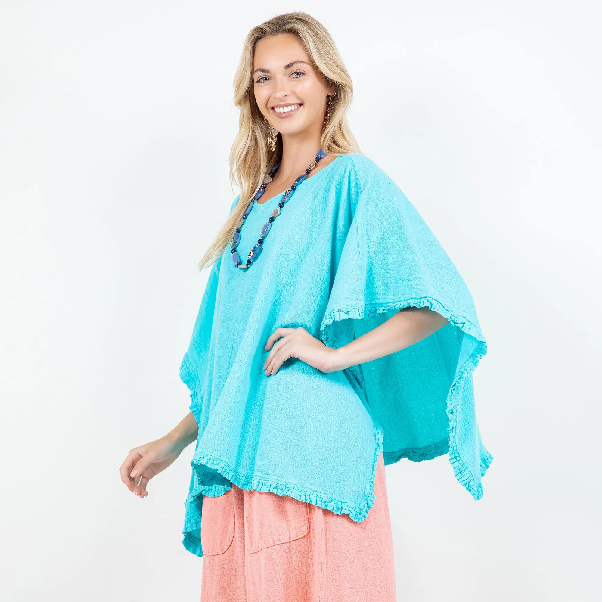 Sharon Top - 100% Cotton Gauze,Women Wear