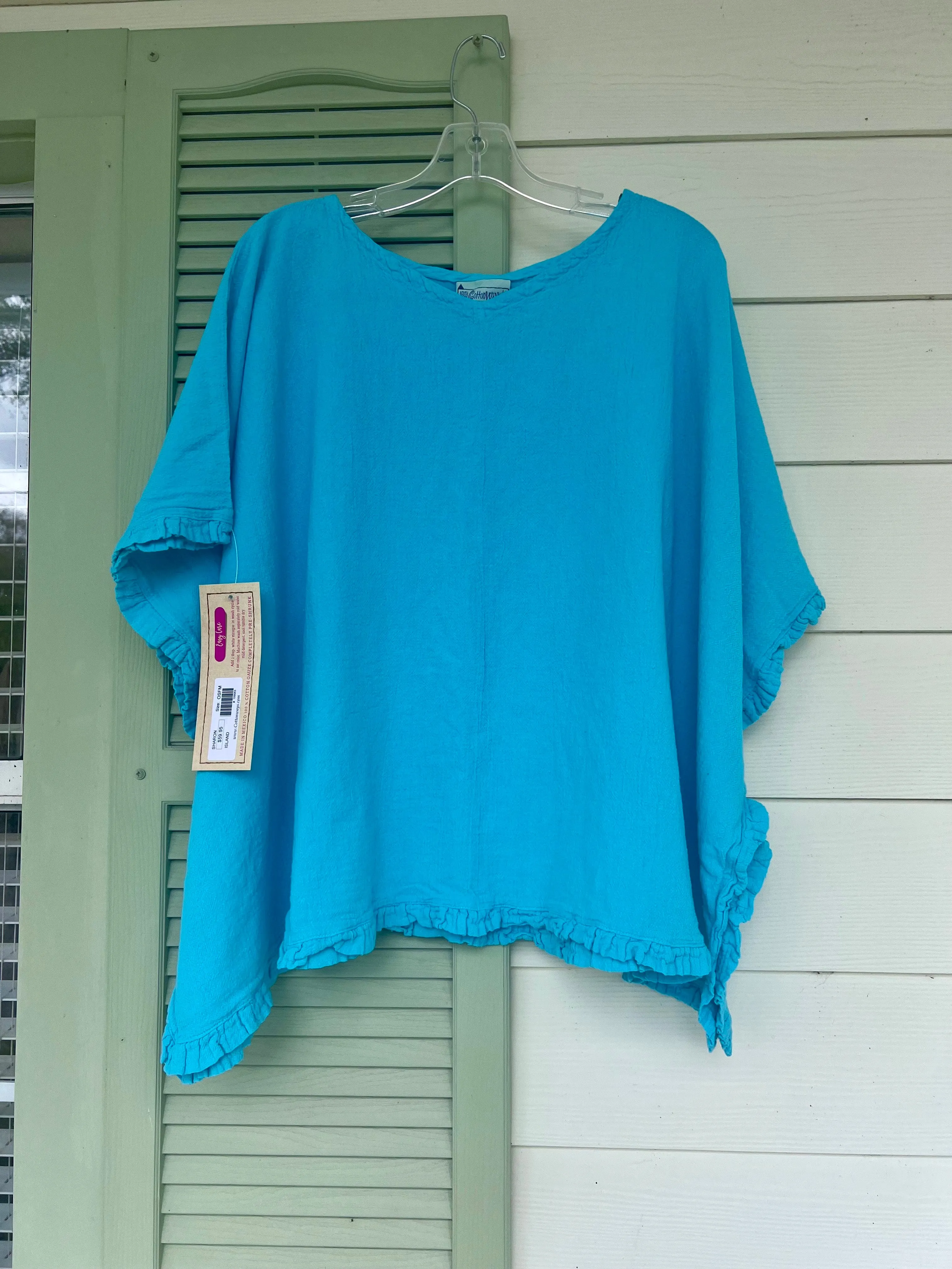 Sharon Top - 100% Cotton Gauze,Women Wear