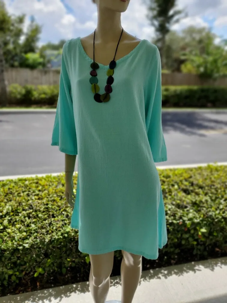 Sheila Flared Sleeve Tunic Long Top/Dress,Women Wear