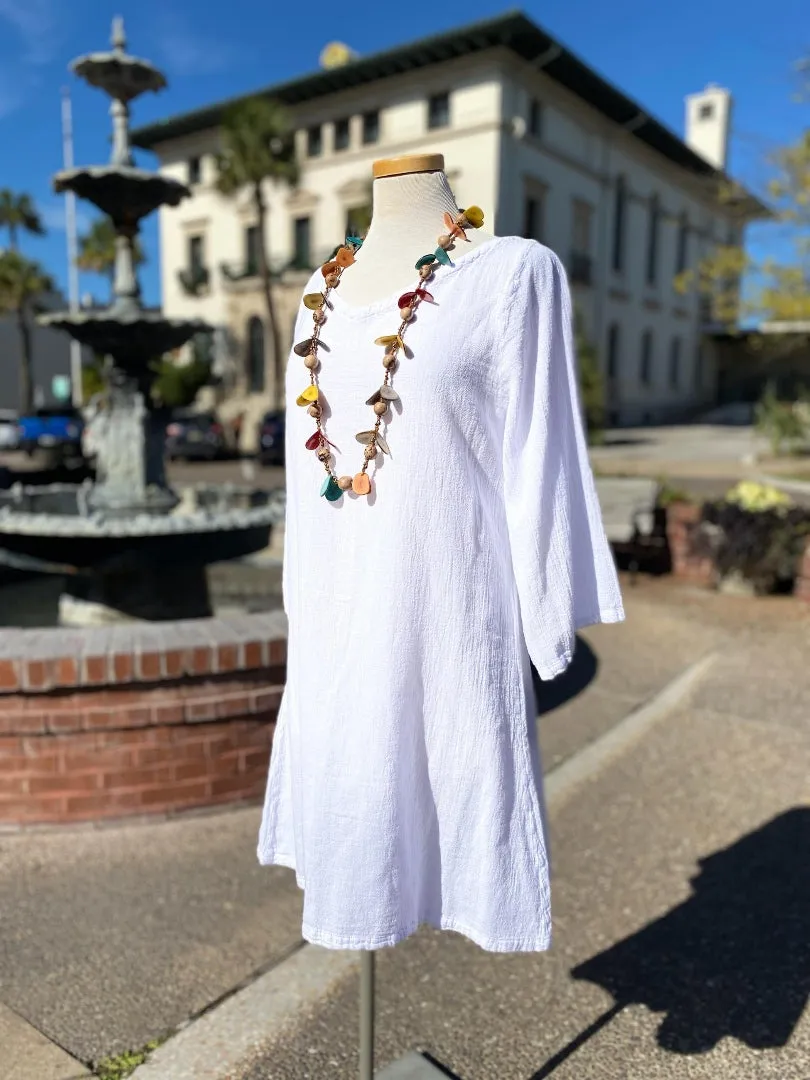 Sheila Flared Sleeve Tunic Long Top/Dress,Women Wear