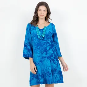 Sheila Flared Sleeve Tunic Long Top/Dress,Women Wear