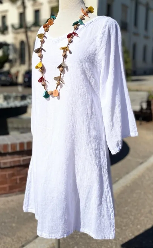 Sheila Flared Sleeve Tunic Long Top/Dress,Women Wear