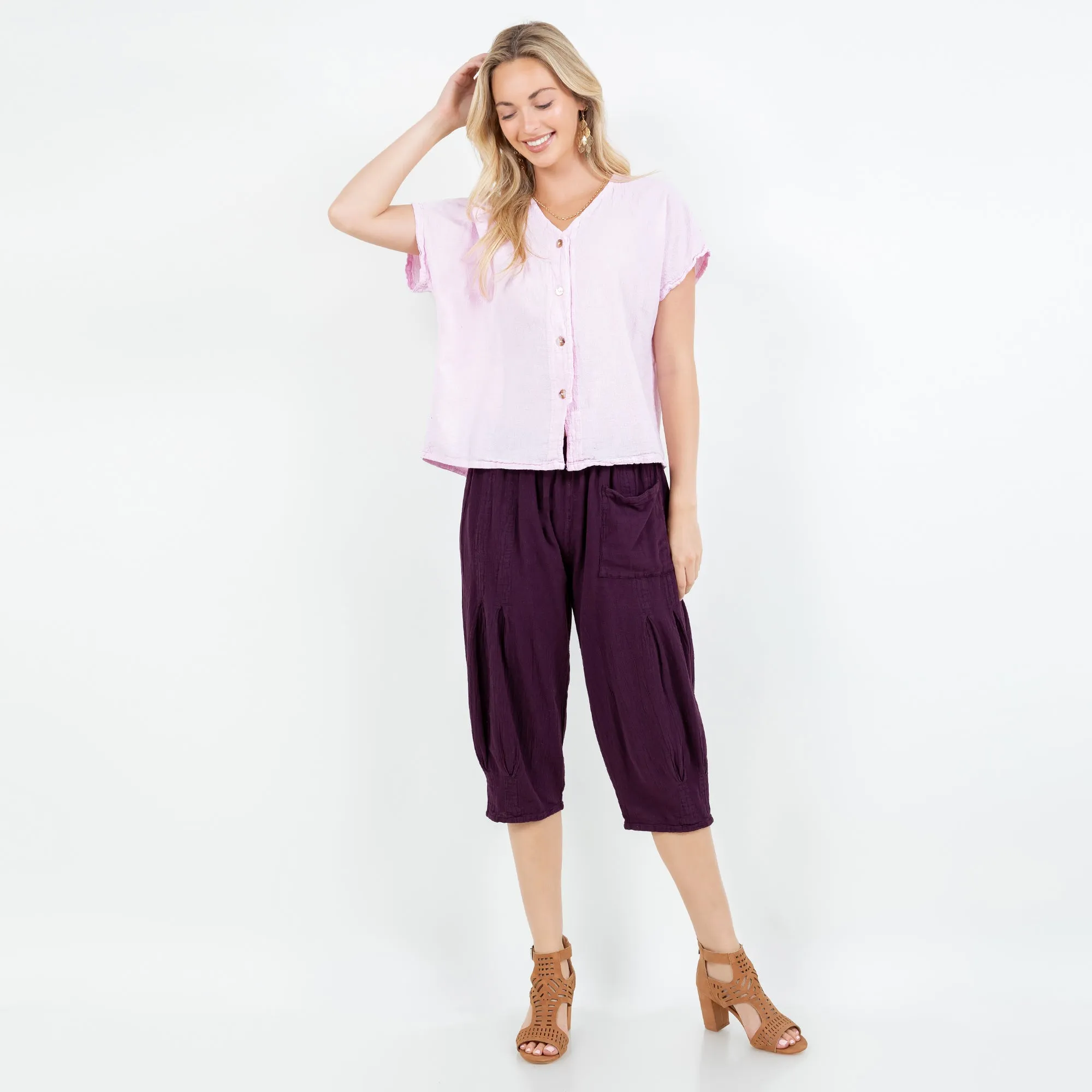 Suzie Capri Pants With Pocket!,Women Wear