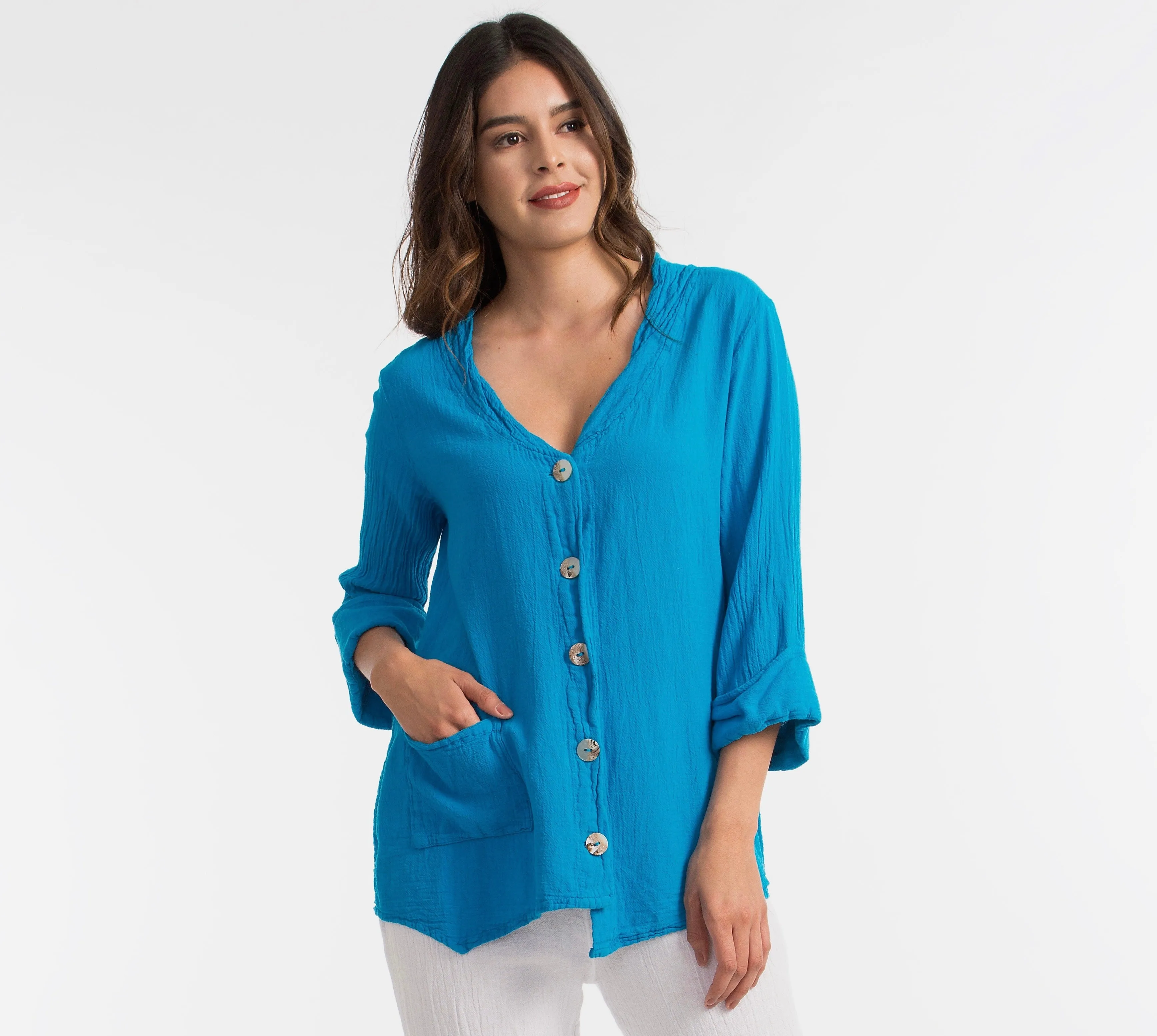 Tammy- Jacket/Top for every Occasion 100% Cotton Gauze,Women Wear