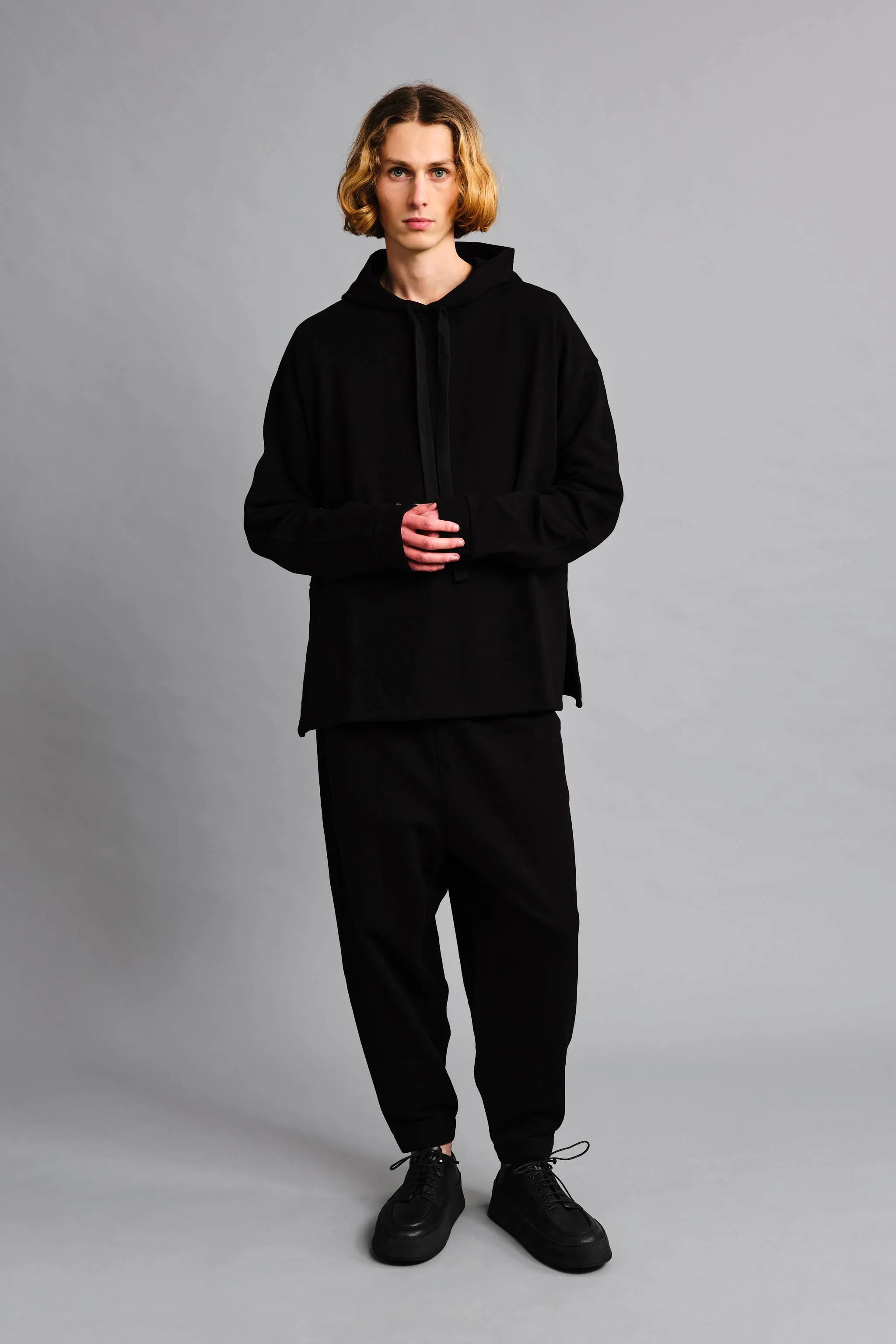 THE ACROBAT TROUSER / LOOP BACK JERSEY FLINT,Men Wear