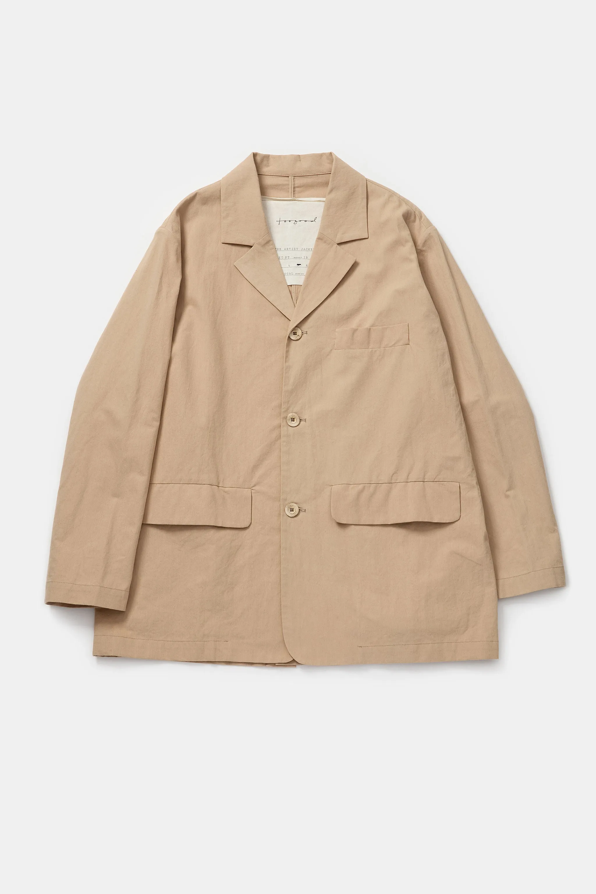 THE ARTIST JACKET / PAPER SUITING MILKY TEA,Men Wear