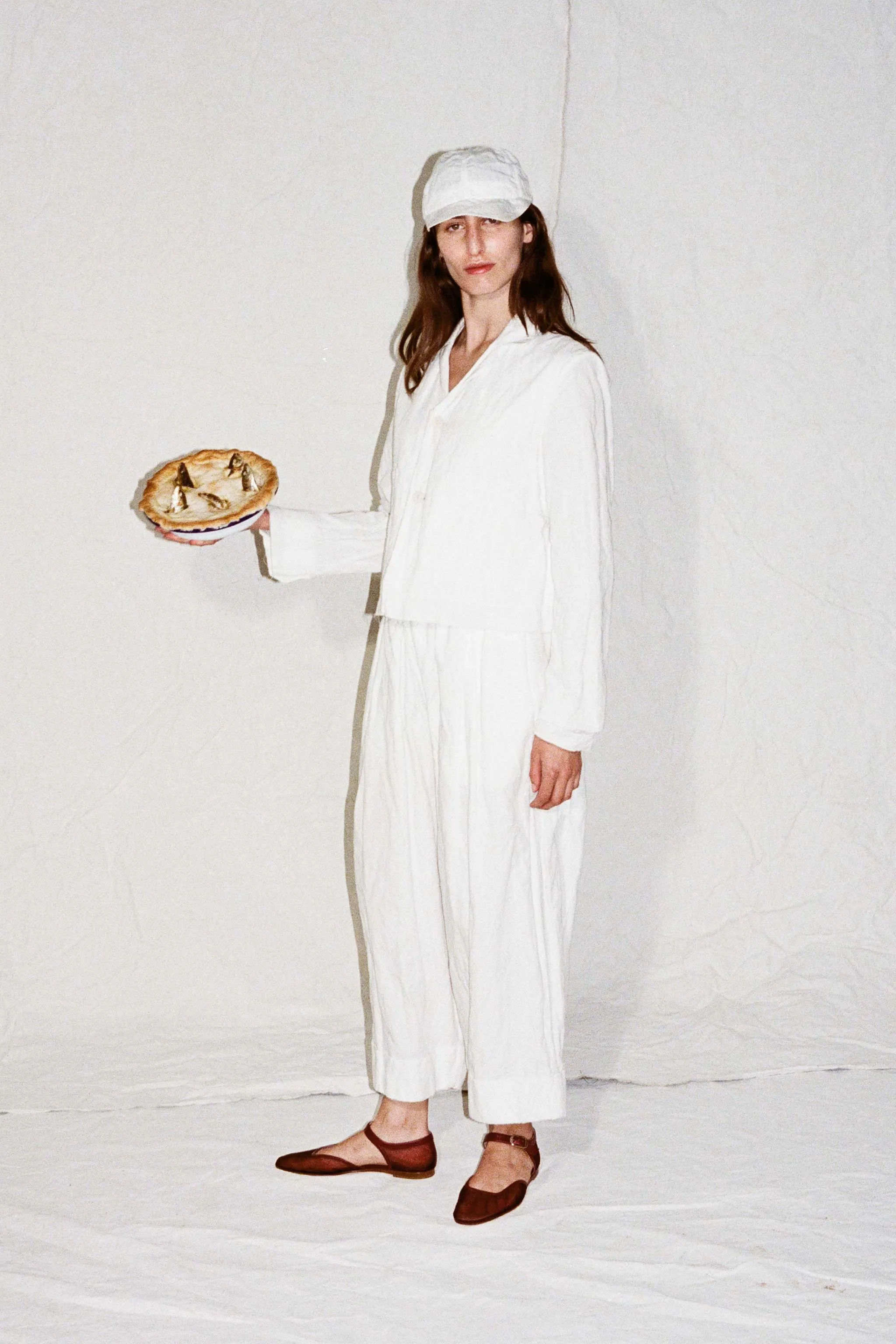 THE BAKER TROUSER / CRUMPLED COTTON CHALK,Men Wear