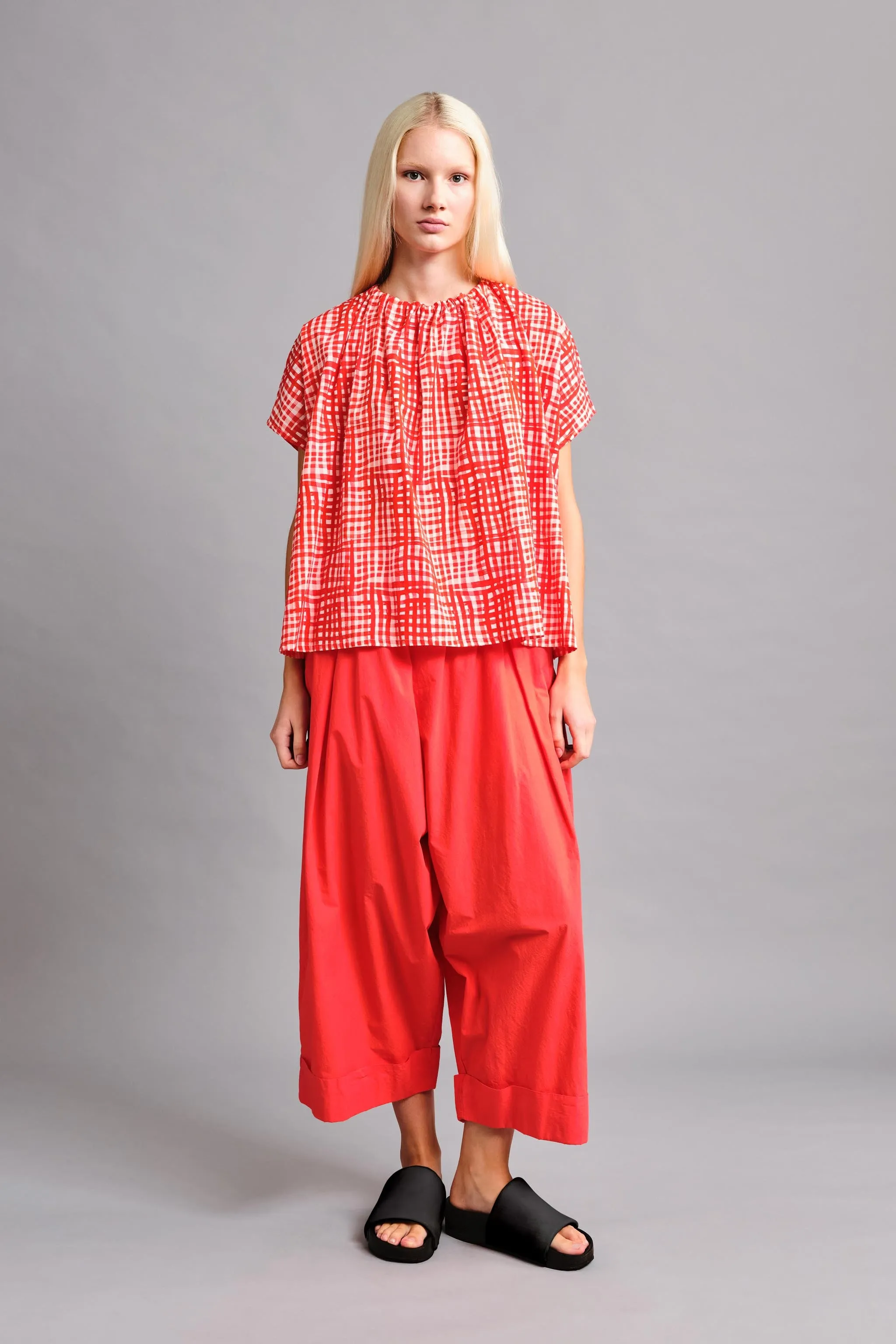 THE BAKER TROUSER / POPLIN TOMATO,Men Wear