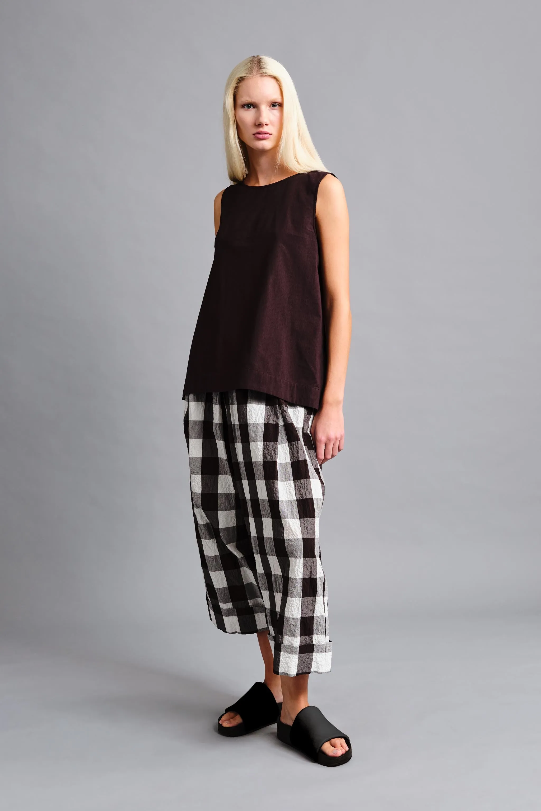 THE BAKER TROUSER / TABLECLOTH GINGHAM COFFEE,Men Wear