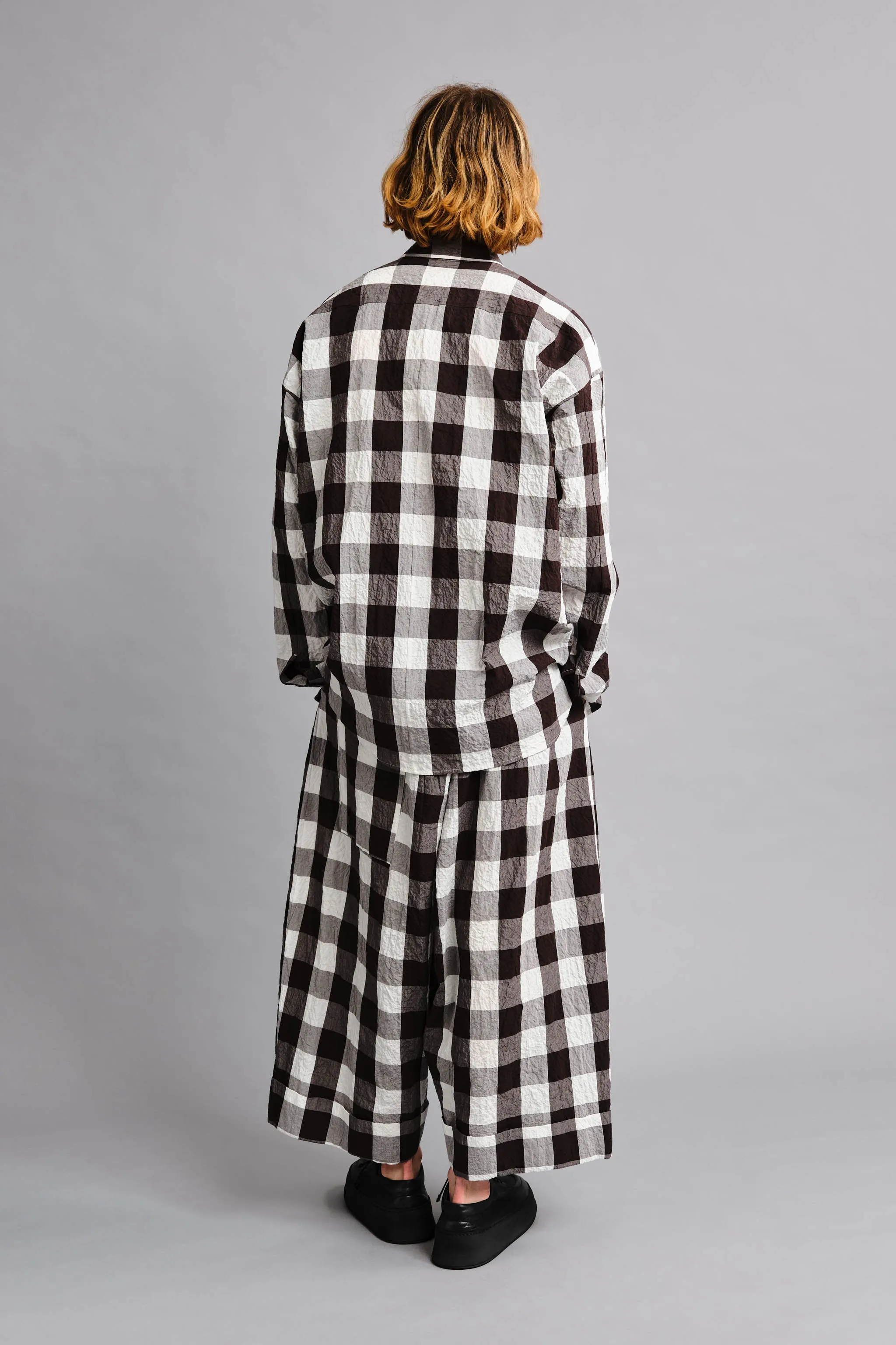 THE BAKER TROUSER / TABLECLOTH GINGHAM COFFEE,Men Wear