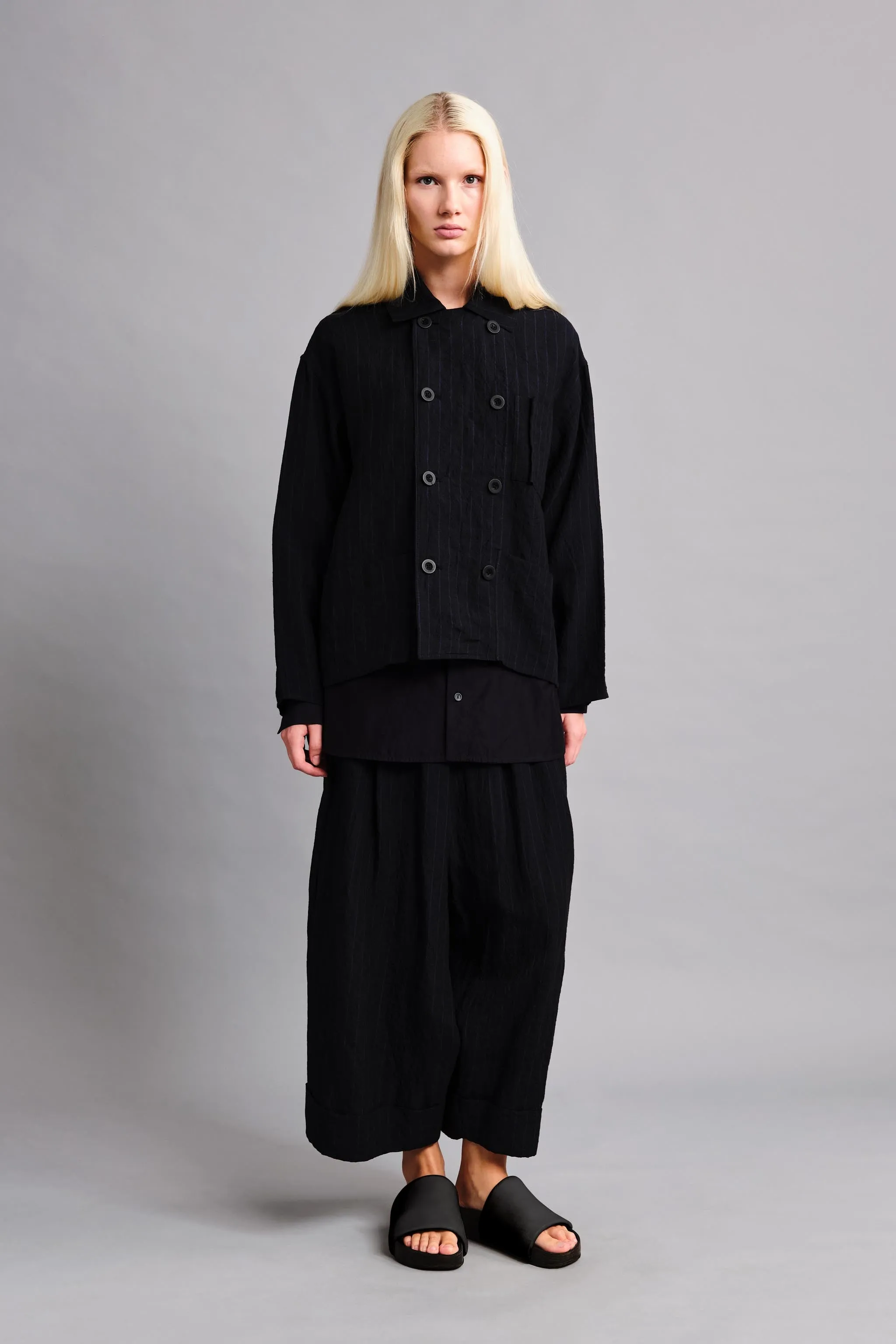THE COOK JACKET / BUTCHER STRIPE INK,Men Wear