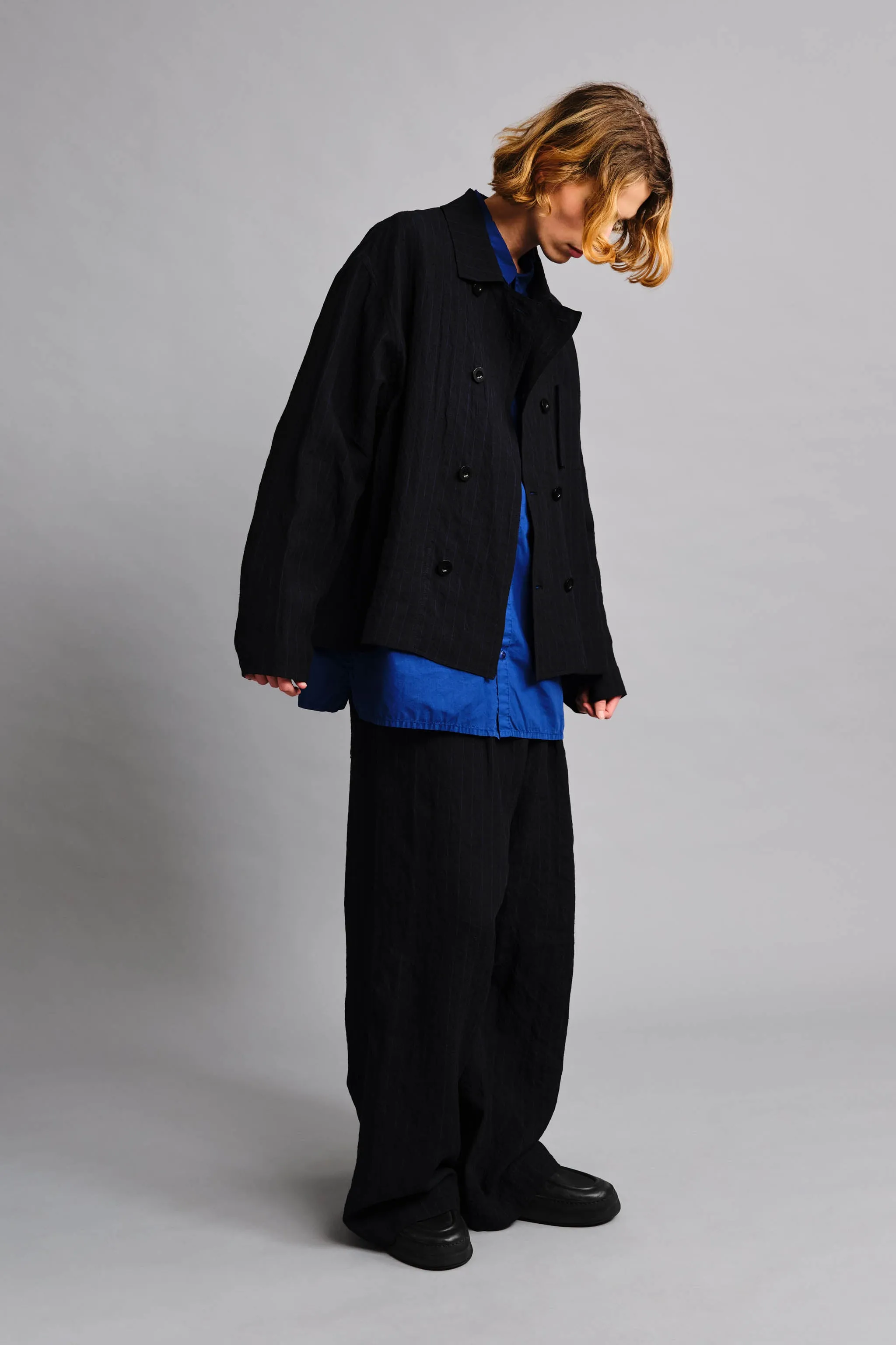 THE COOK JACKET / BUTCHER STRIPE INK,Men Wear