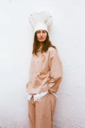 THE COOK JACKET / PAPER SUITING MILKY TEA,Men Wear