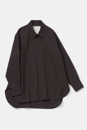 THE CUTLER SHIRT / FINE RIPSTOP COTTON COFFEE,Men Wear