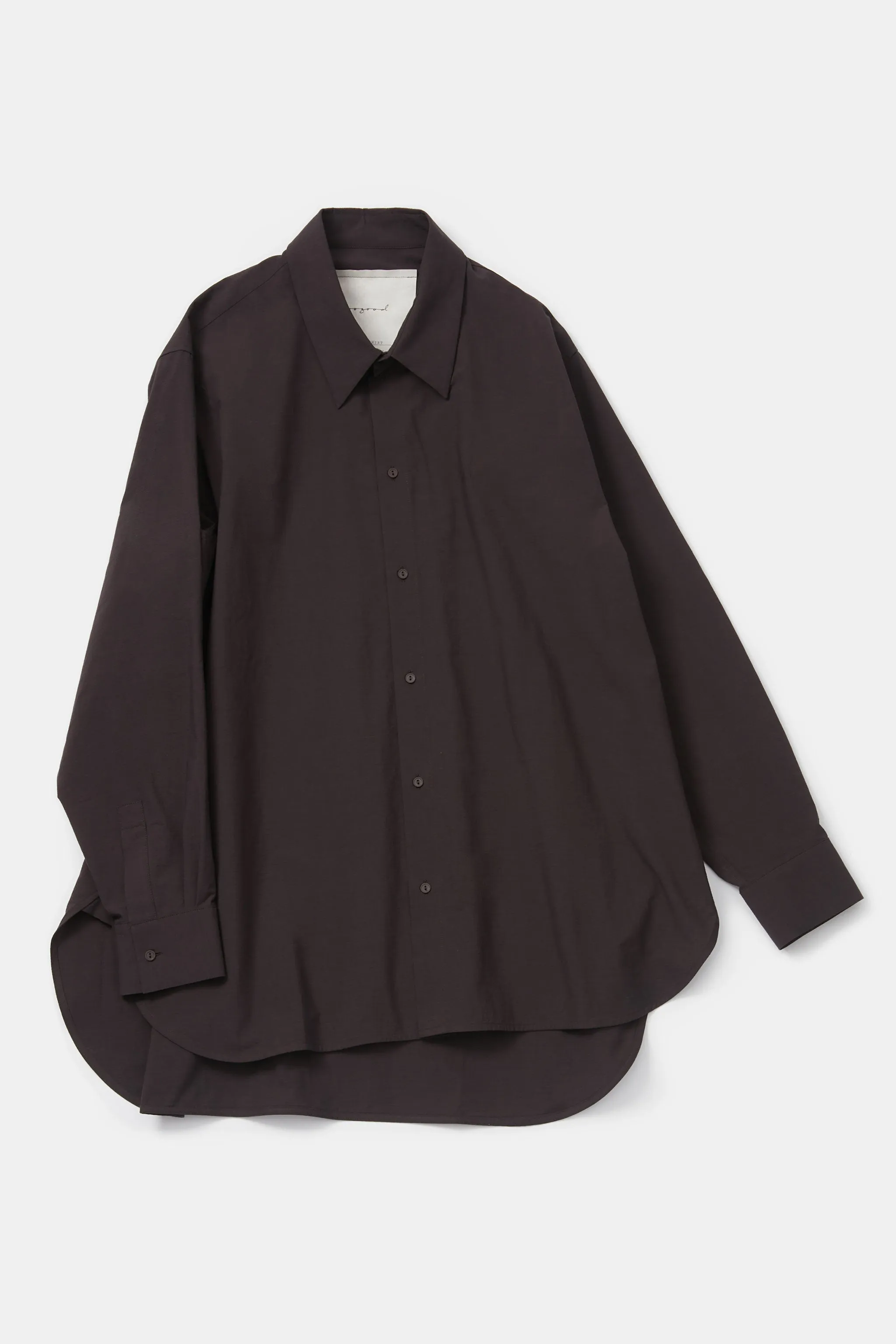 THE CUTLER SHIRT / FINE RIPSTOP COTTON COFFEE,Men Wear