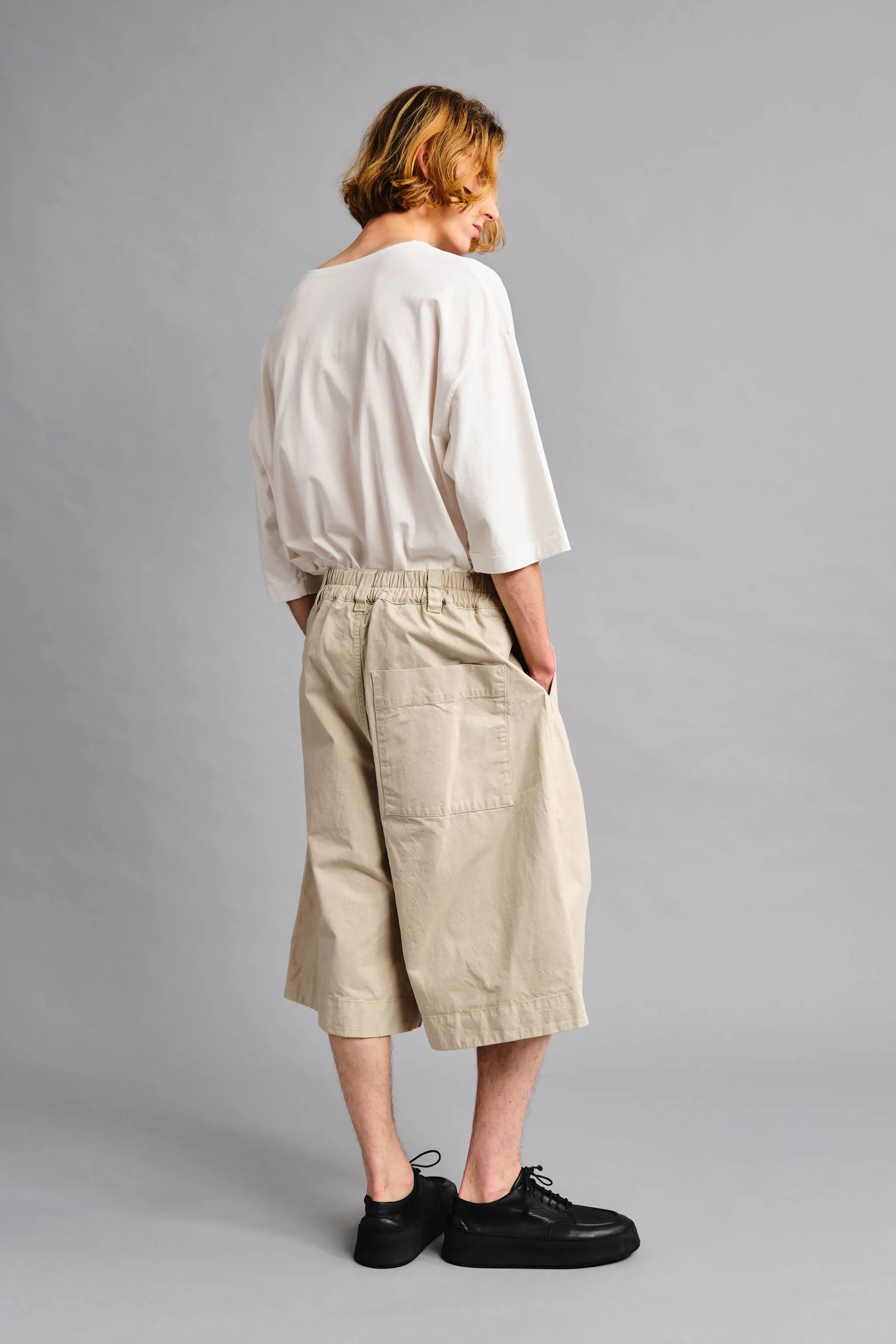 THE EXPLORER SHORT / WORK TWILL PORRIDGE,Men Wear