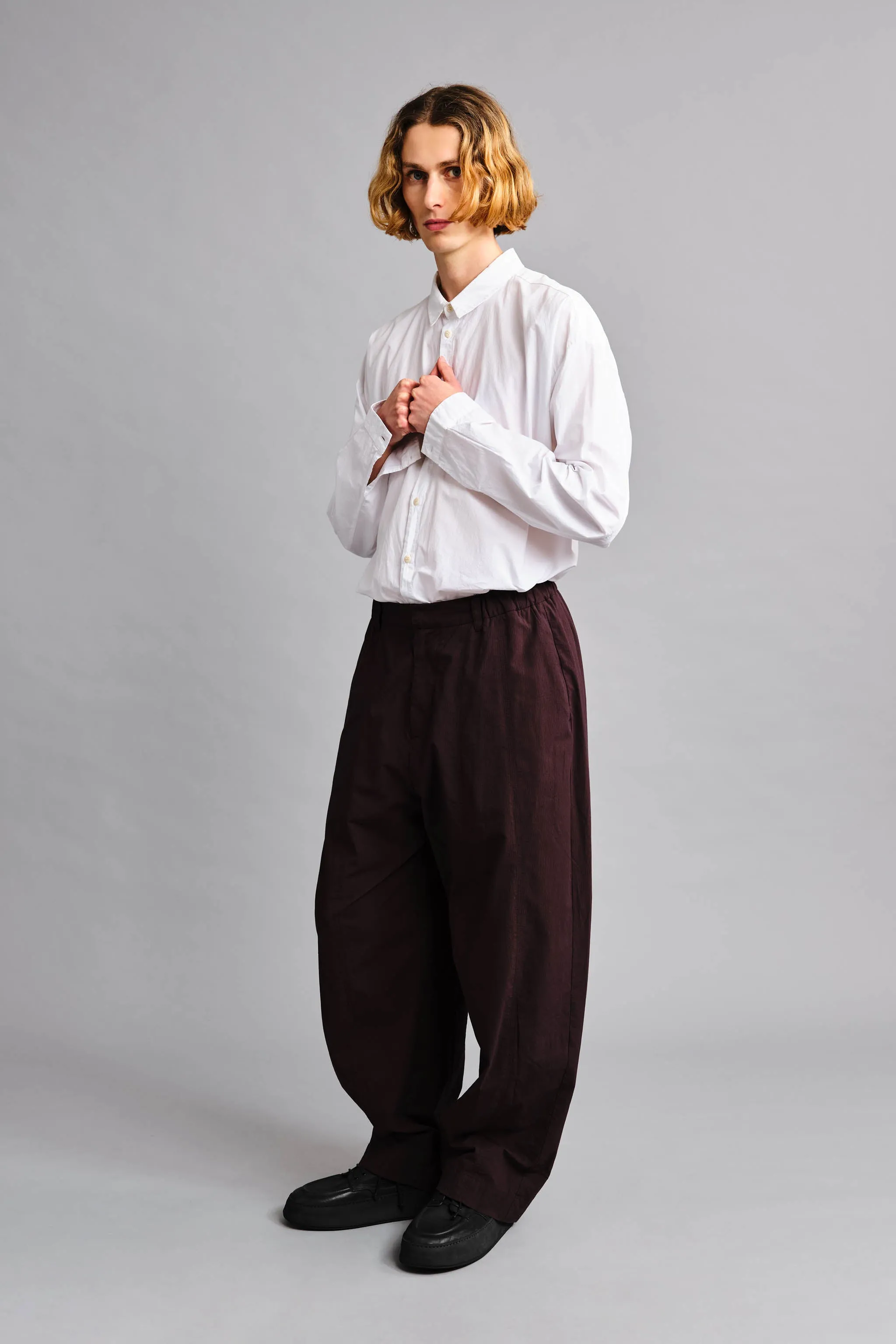 THE HIKER TROUSER FINE / RIPSTOP COTTON COFFEE,Men Wear