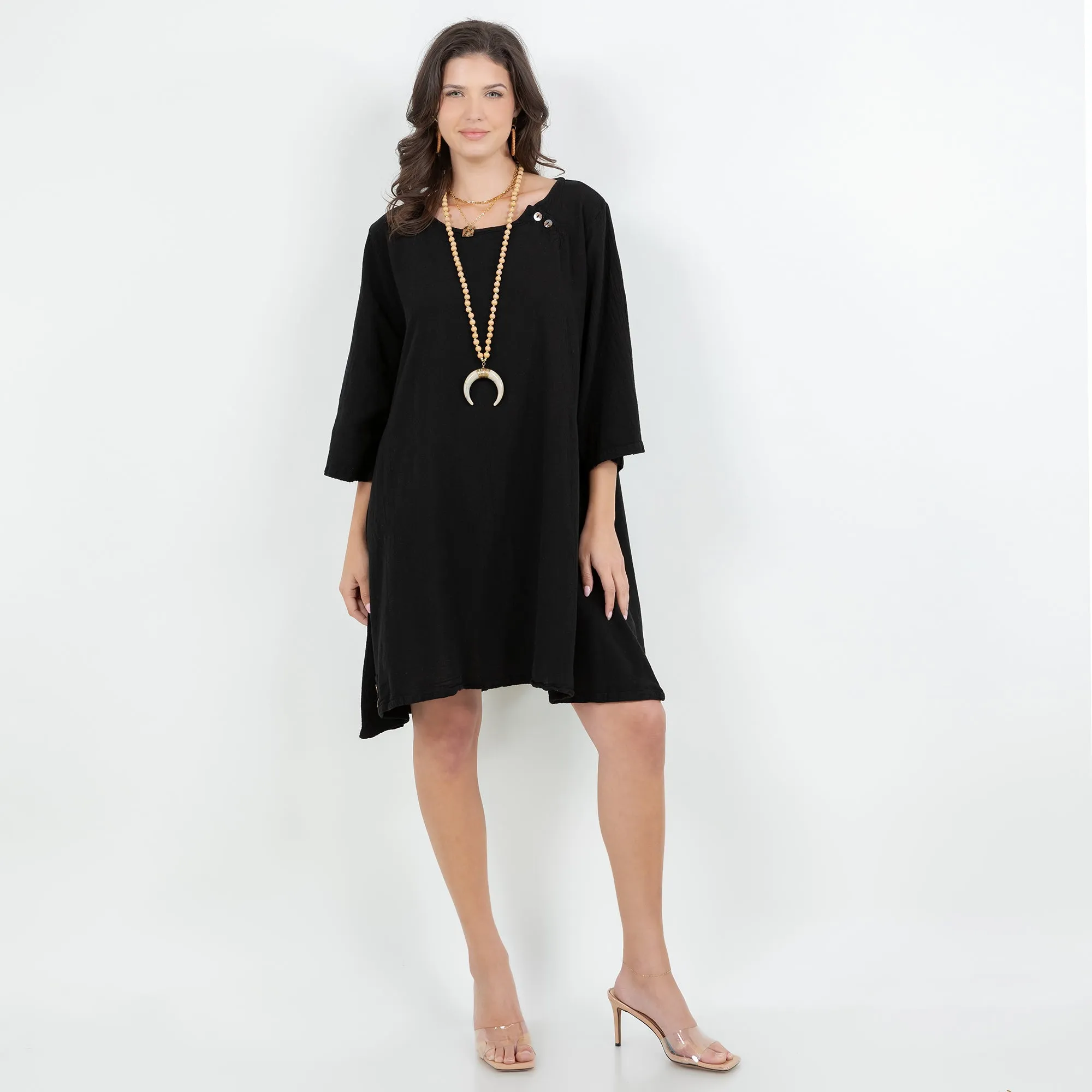 The Kim- A New Top with Offset Button Detailing,Women Wear