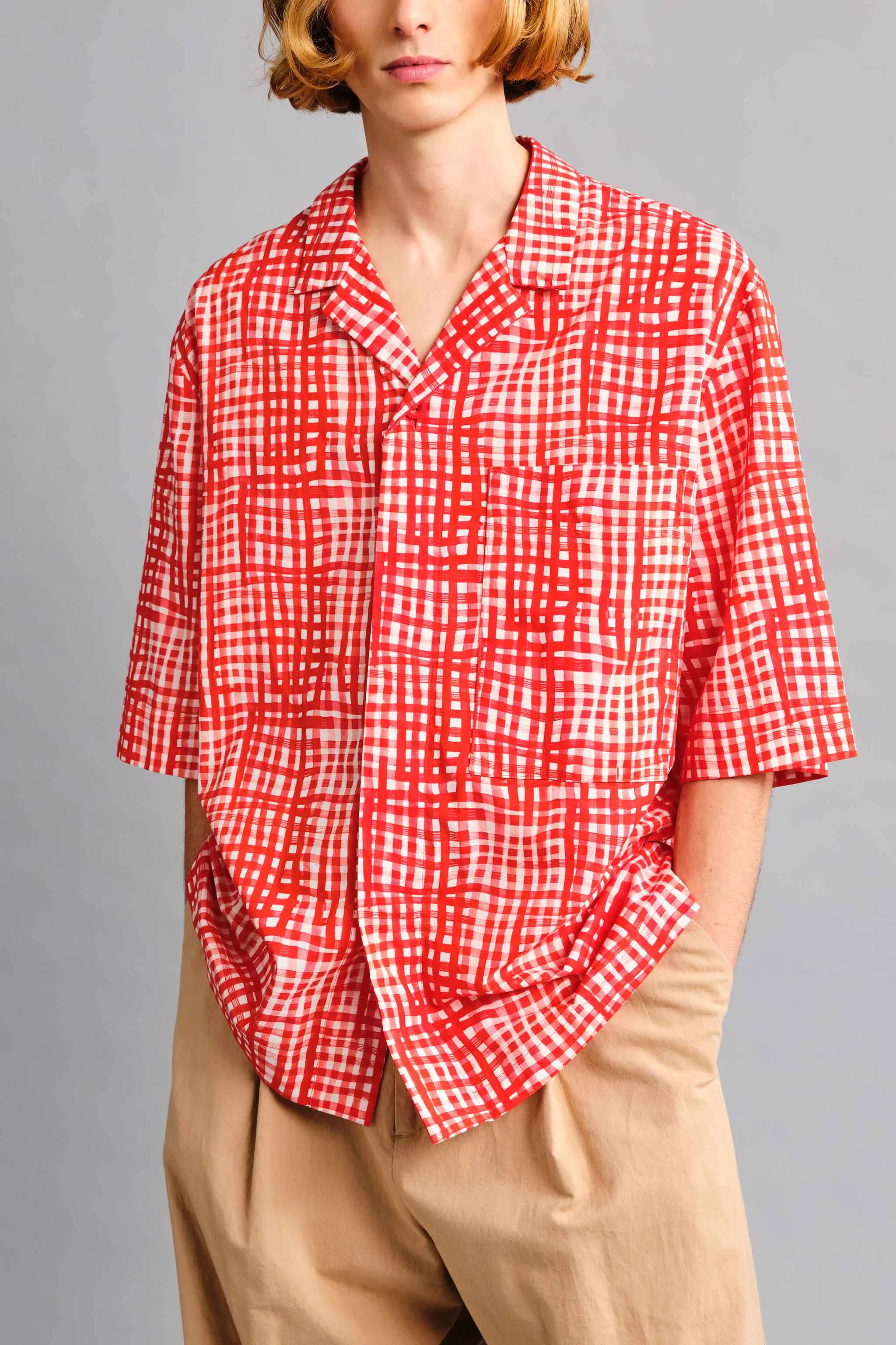 THE LANDSCAPER SHIRT / PAINTED CHECK JAM,Men Wear