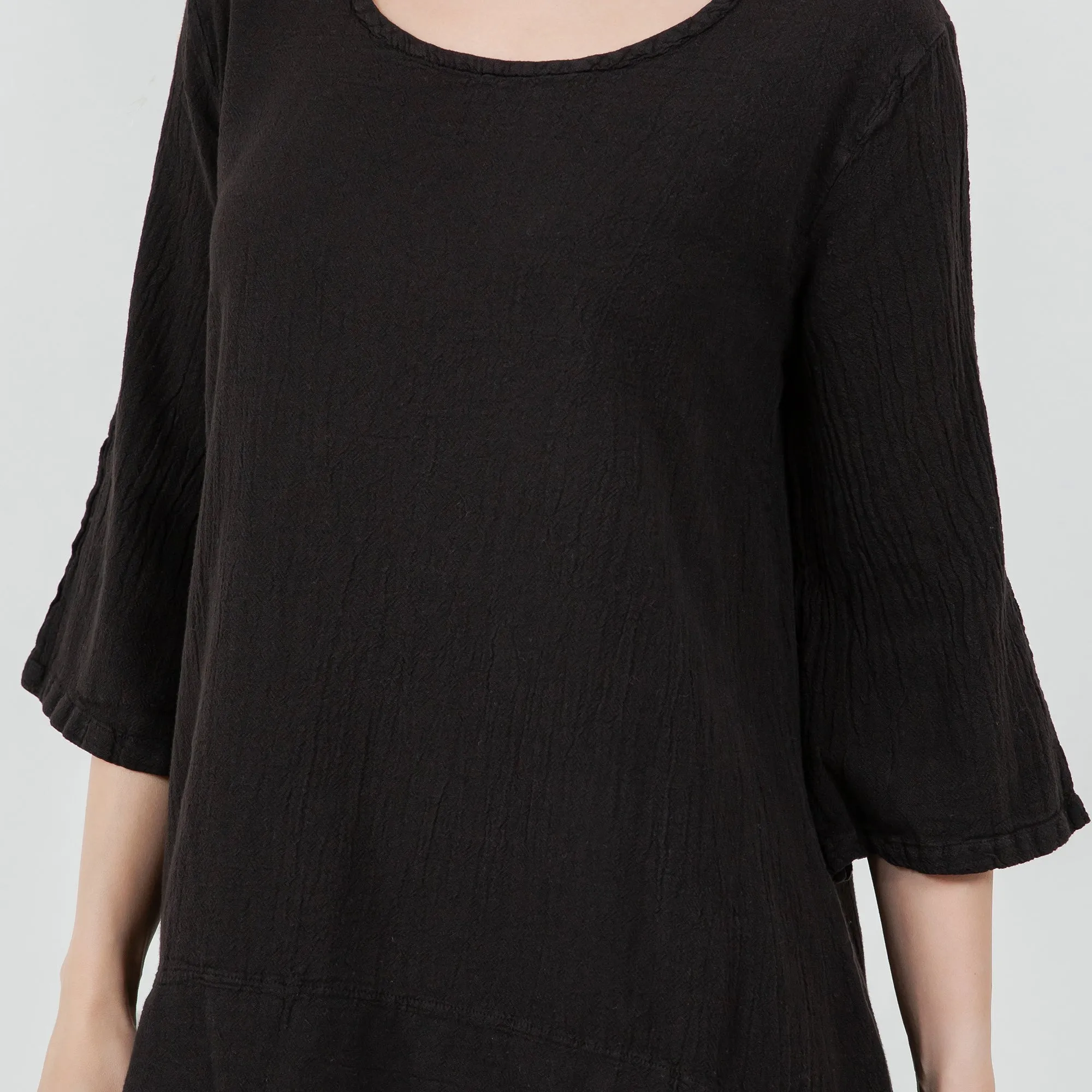 The Liz! New Drop Hemline Tunic Style Top in 100% Cotton Gauze,Women Wear