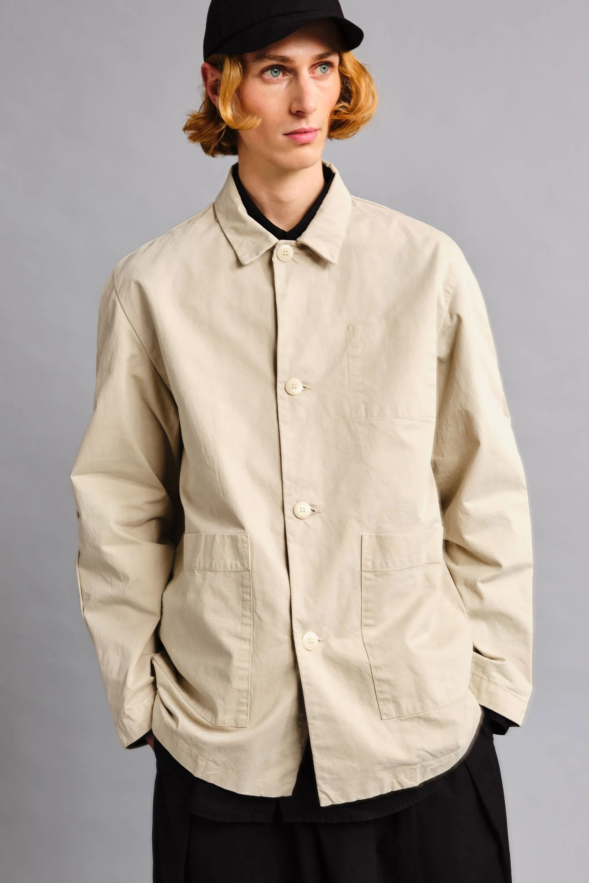 THE MECHANIC JACKET / WORK TWILL PORRIDGE,Men Wear