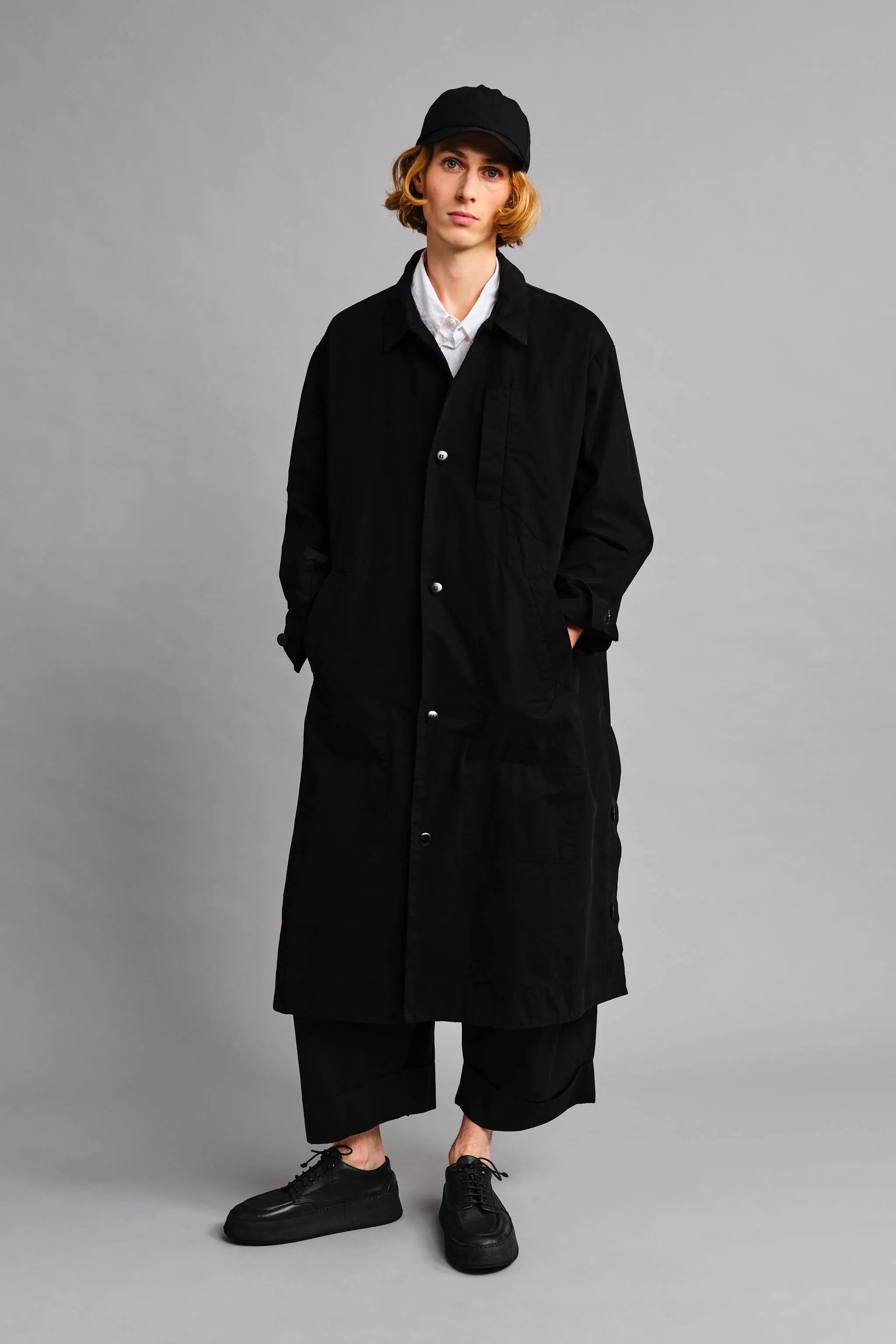 THE MESSENGER COAT / WORK TWILL FLINT,Men Wear