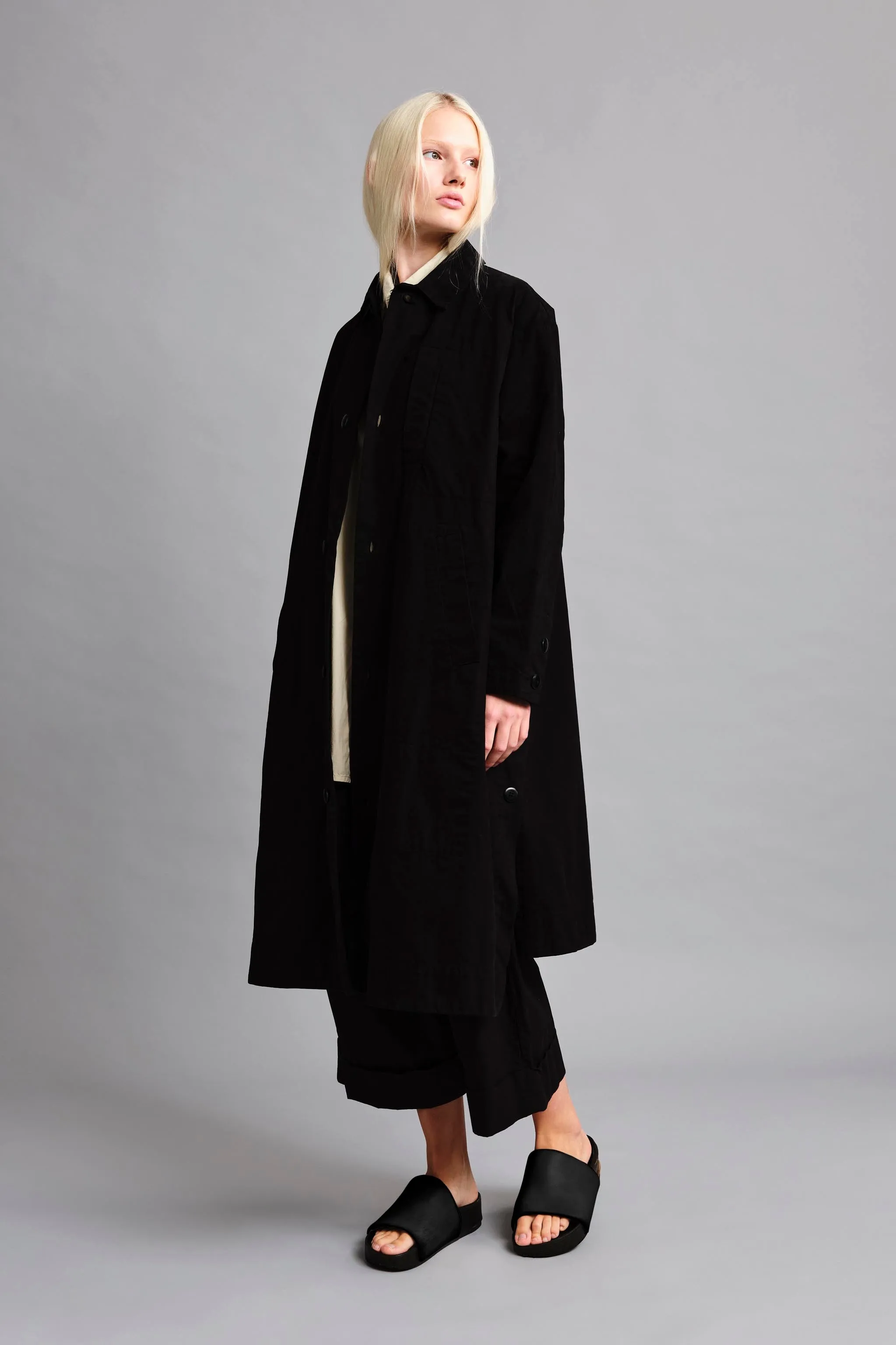 THE MESSENGER COAT / WORK TWILL FLINT,Men Wear