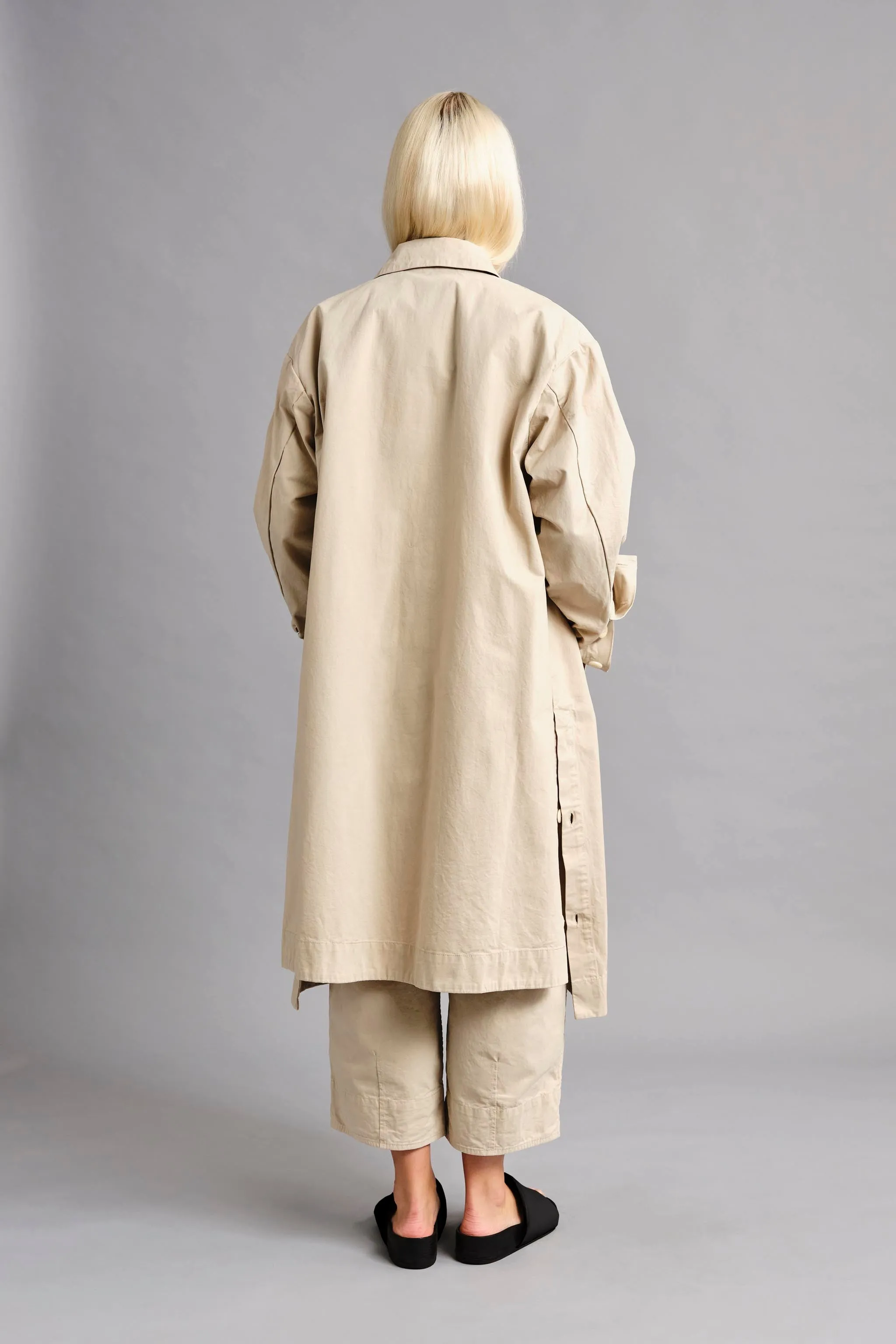 THE MESSENGER COAT / WORK TWILL PORRIDGE,Men Wear