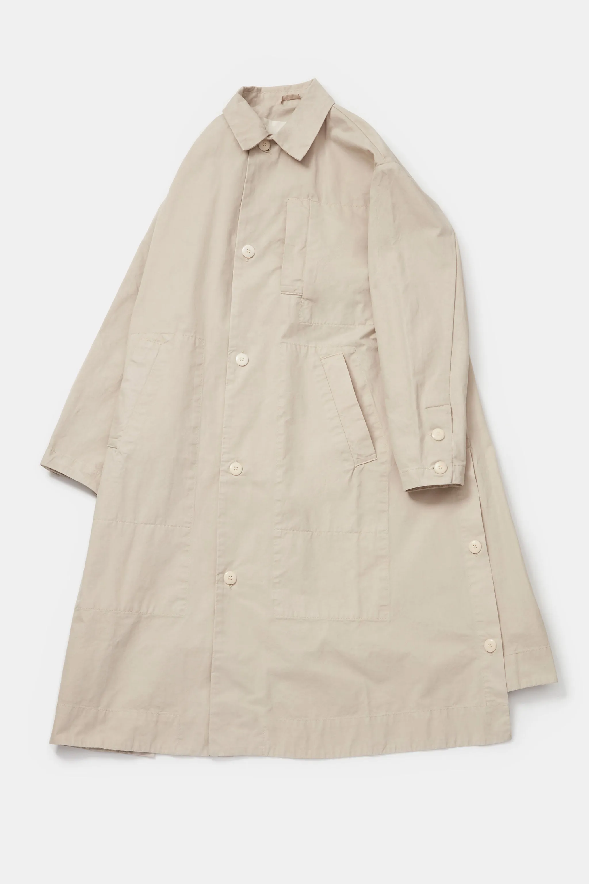 THE MESSENGER COAT / WORK TWILL PORRIDGE,Men Wear